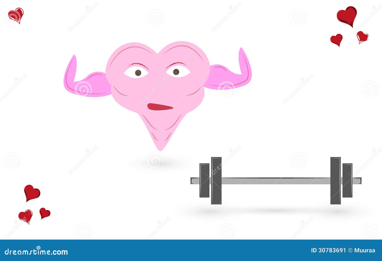 Bodybuilding Heart Stock Image | CartoonDealer.com #30783691