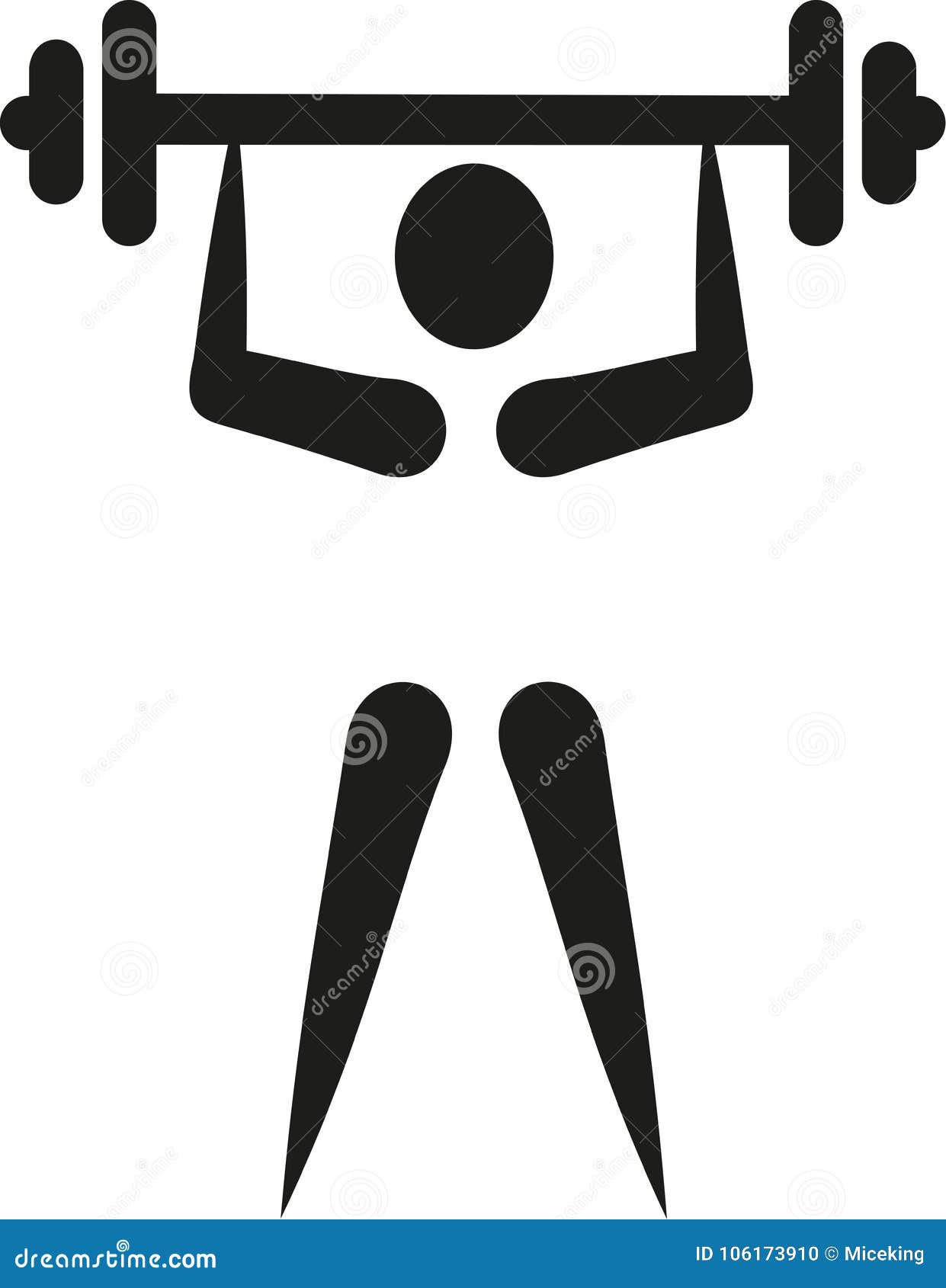Bodybuilding icon stock vector. Illustration of silhouette 106173910