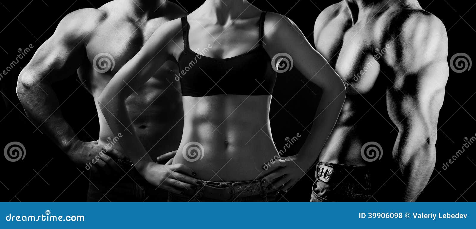 Bodybuilding. Man Och Kvinna Arkivfoto - Bild av athenen, athirst: 39906098