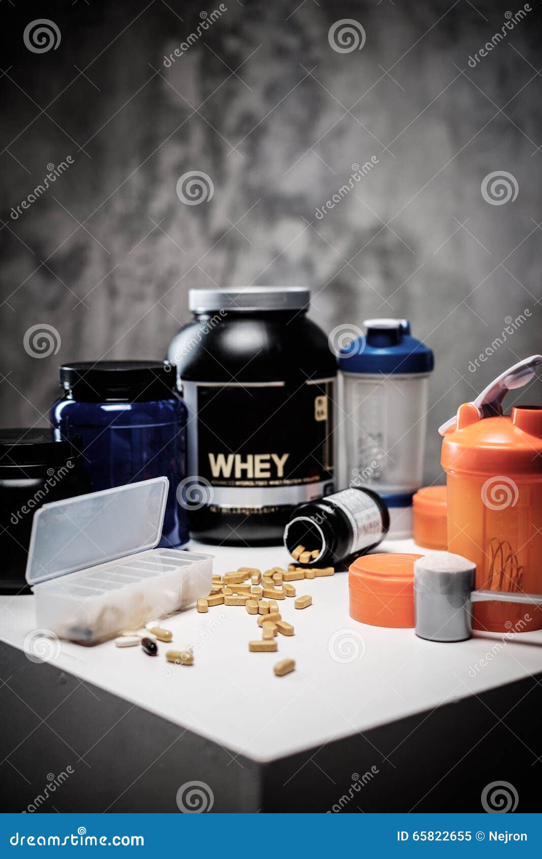 Bodybuilding Nutrition Supplements, Chemistry Stock Image Image of