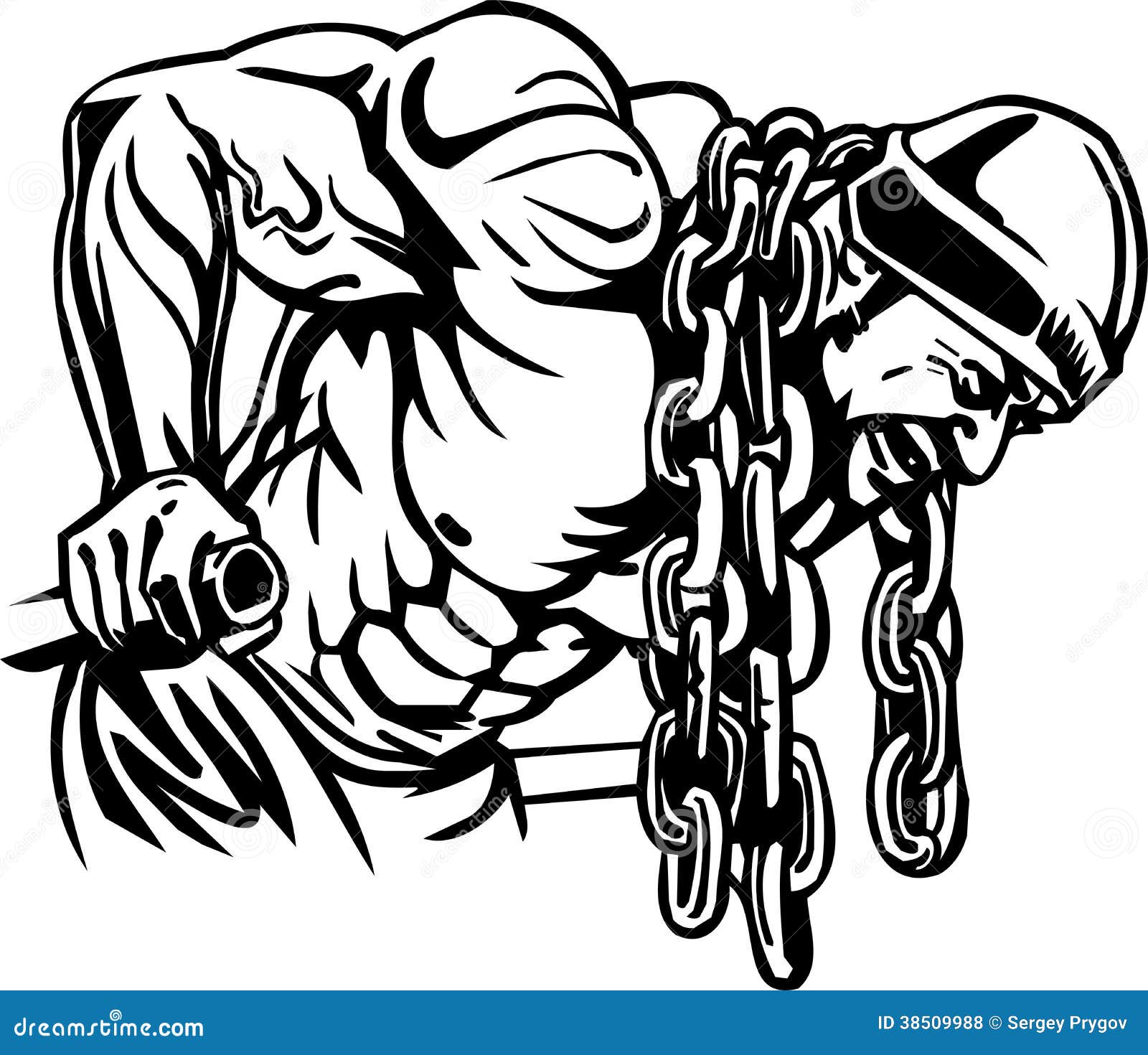 Bodybuilding And Powerlifting - Vector. Royalty Free Stock Photos