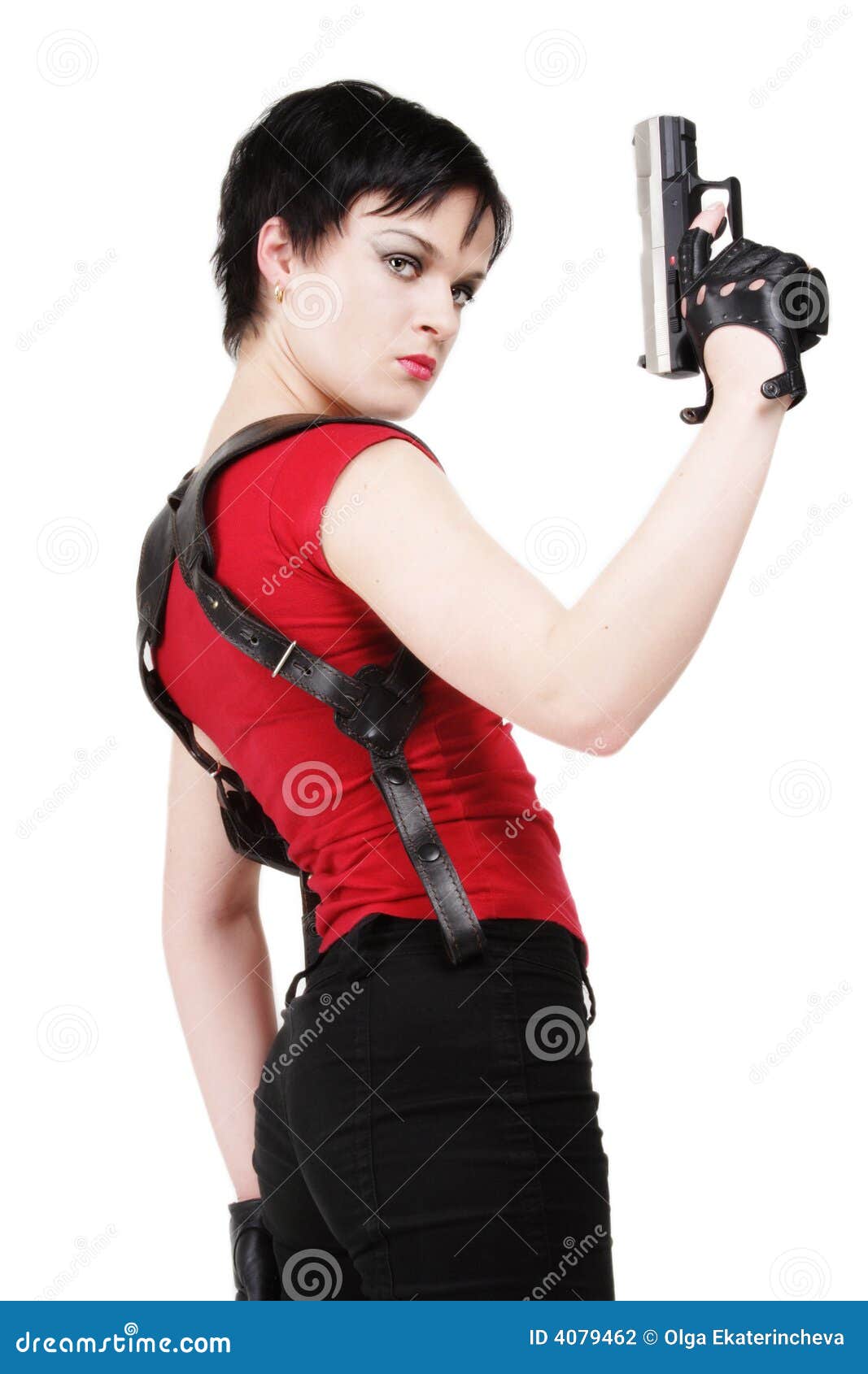 Bodyguard stock photo. Image of safety, danger, girl, leather 4079462