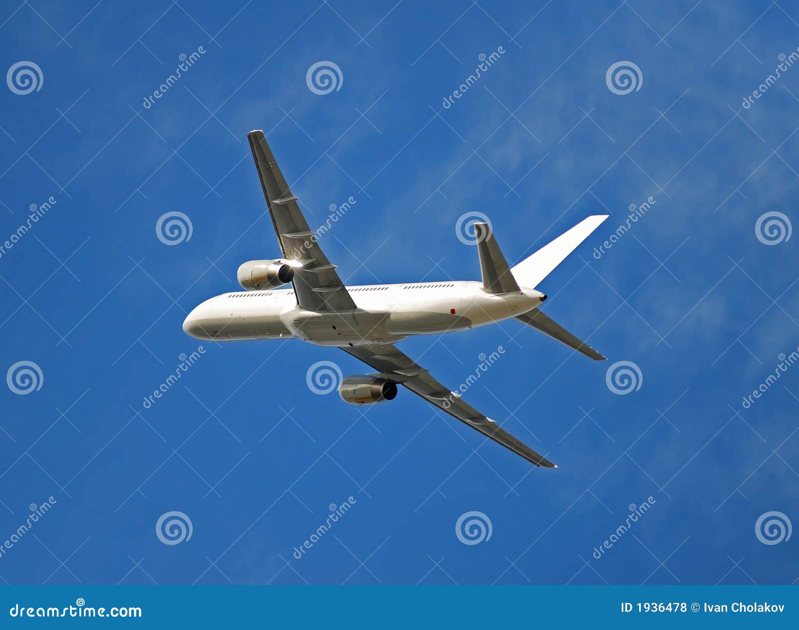 Boeing 757 in white color stock photo. Image of aeronautics - 1936478