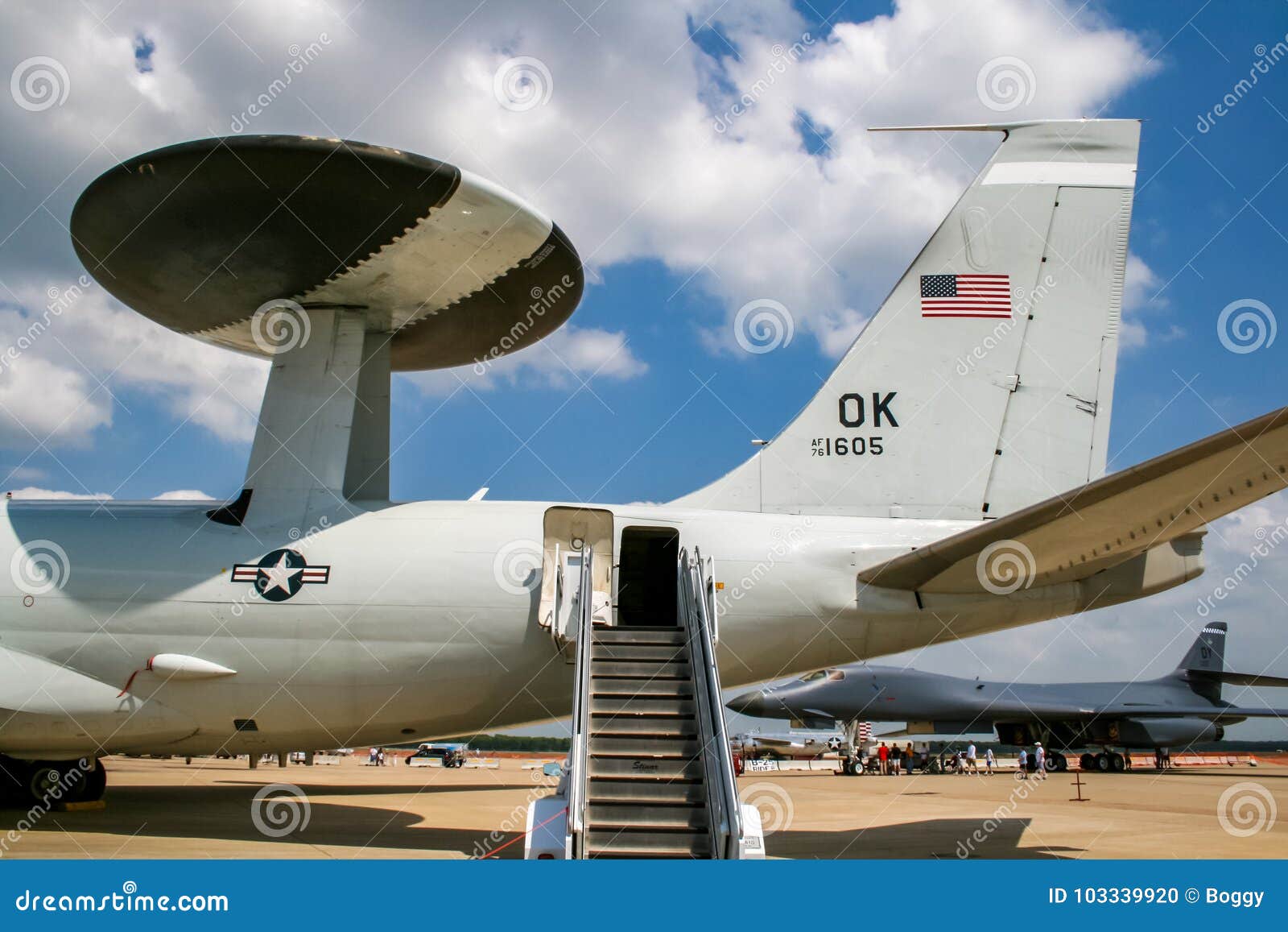 Boeing E 3 Sentry Awacs Early Warning And Control Aircraft Editorial Image Image Of Airplane Barksdale