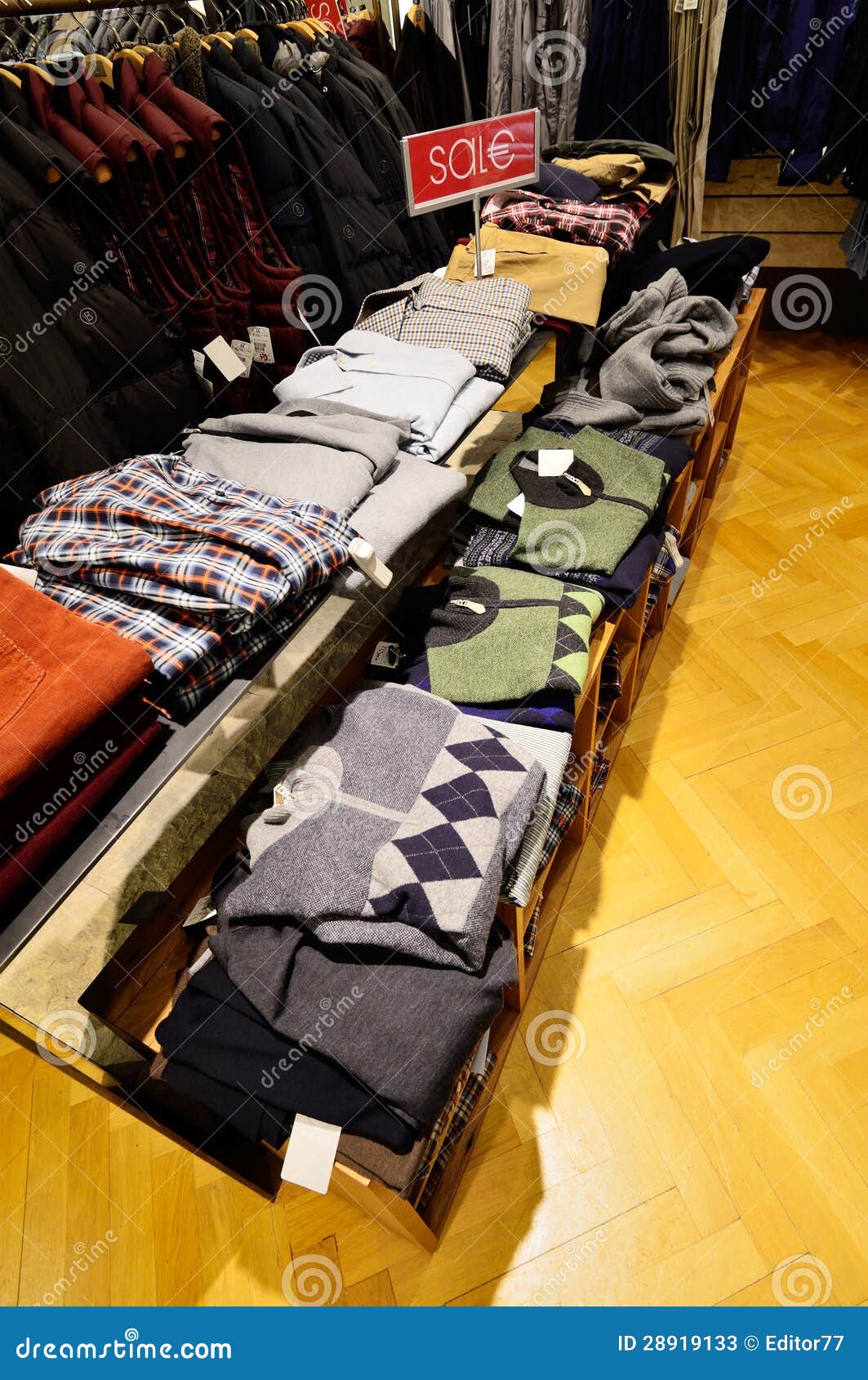 Bogner Clothing Stand in Luxury Store in Germany Editorial Stock Photo