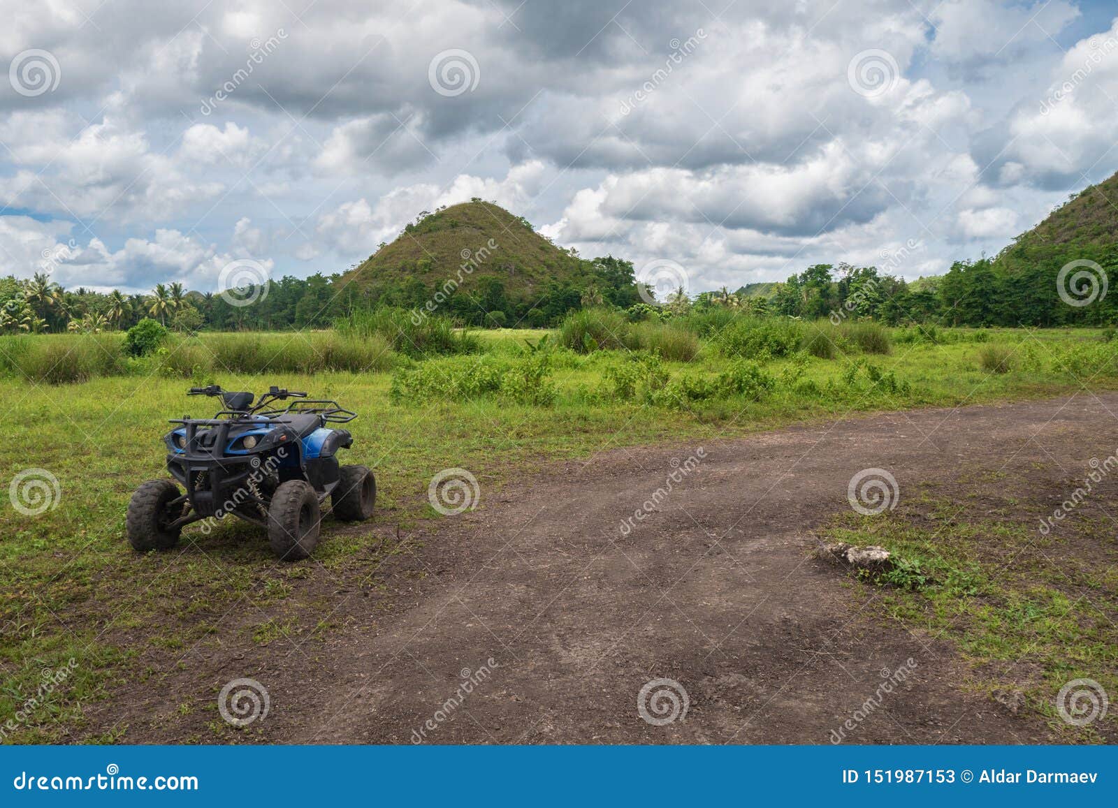 ATV Rental Ride Near Chocolate Hills Editorial Stock Photo - Image of hills, drive: 151987153