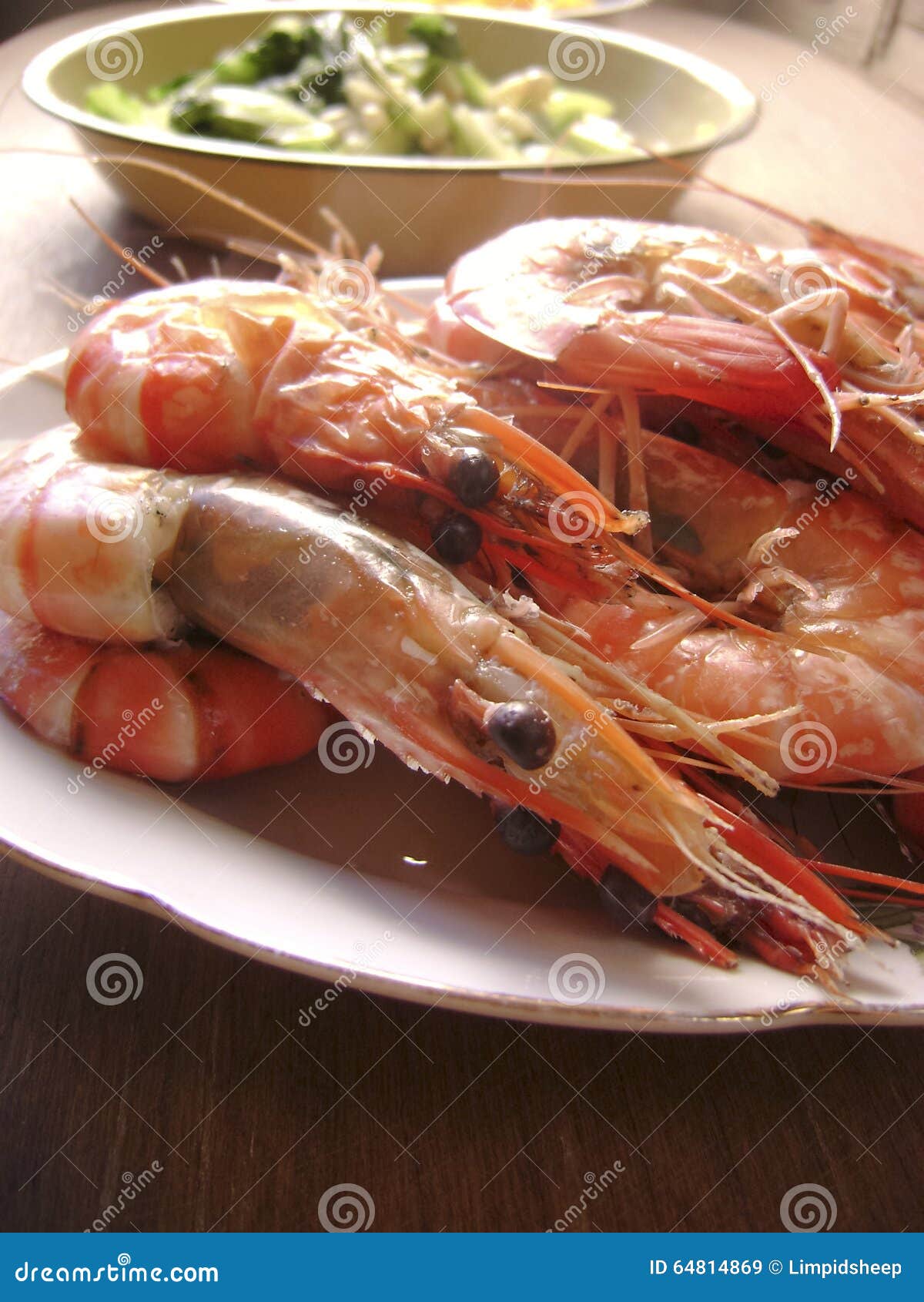 Boil tiger prawns dinner stock image. Image of shrimp 64814869