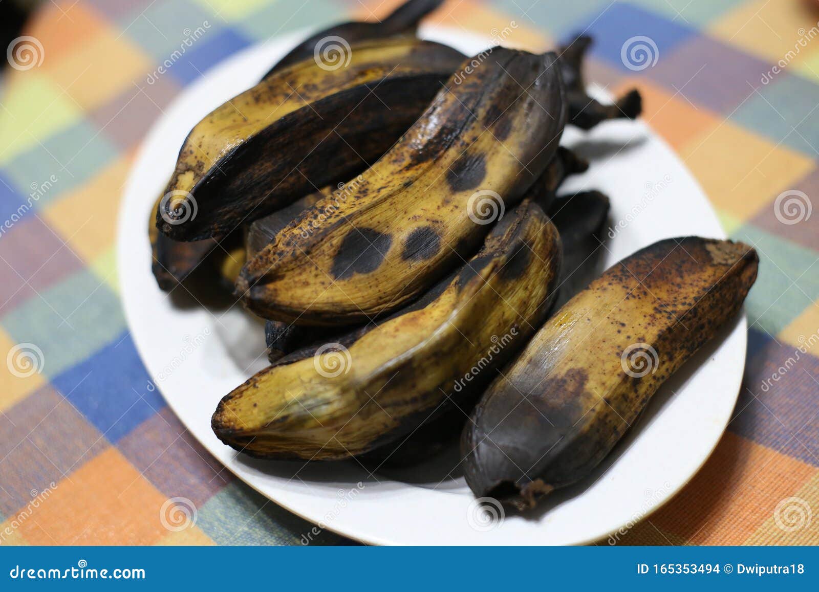 Boiled banana pisang rebus stock photo. Image of dinner - 165353494