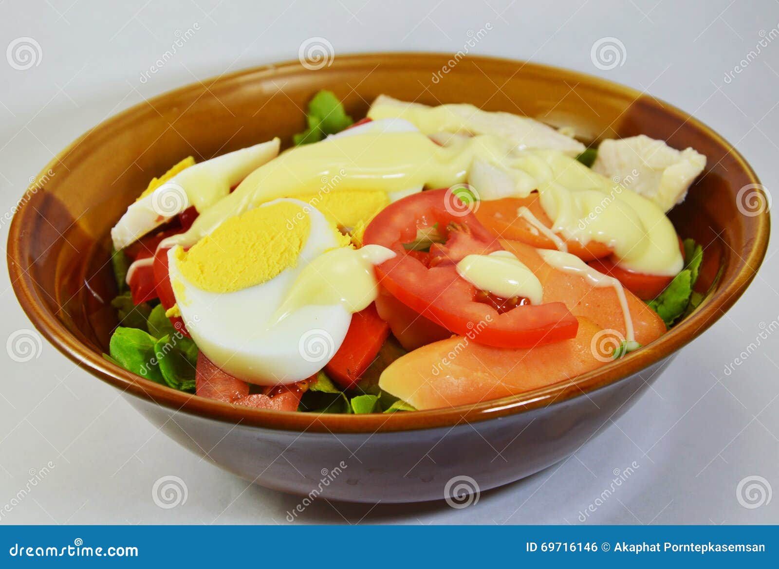 Boiled Egg Salad Dressing Mayonnaise in Bowl Stock Photo Image of
