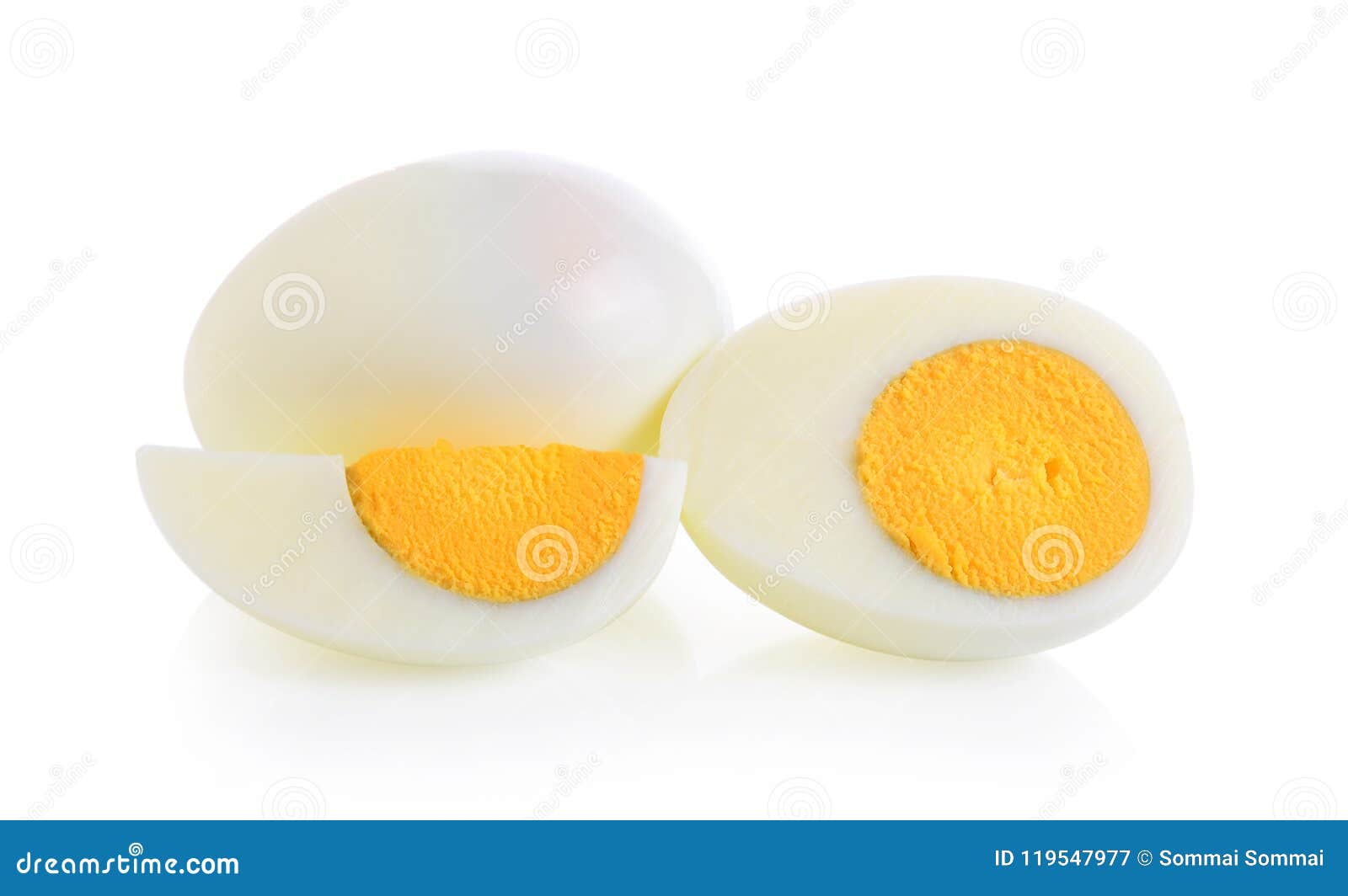 Boiled Egg on White Background Stock Image Image of cooked, breakfast