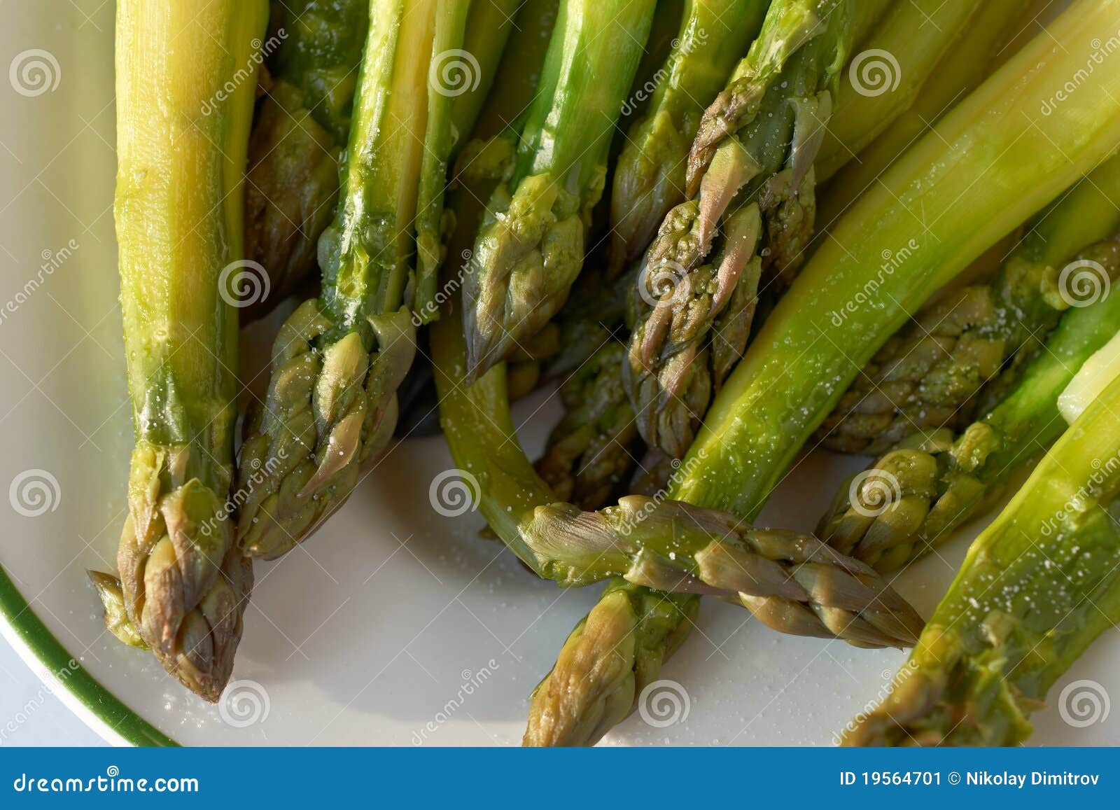 Boiled green asparagus stock image. Image of sprout, diet 19564701