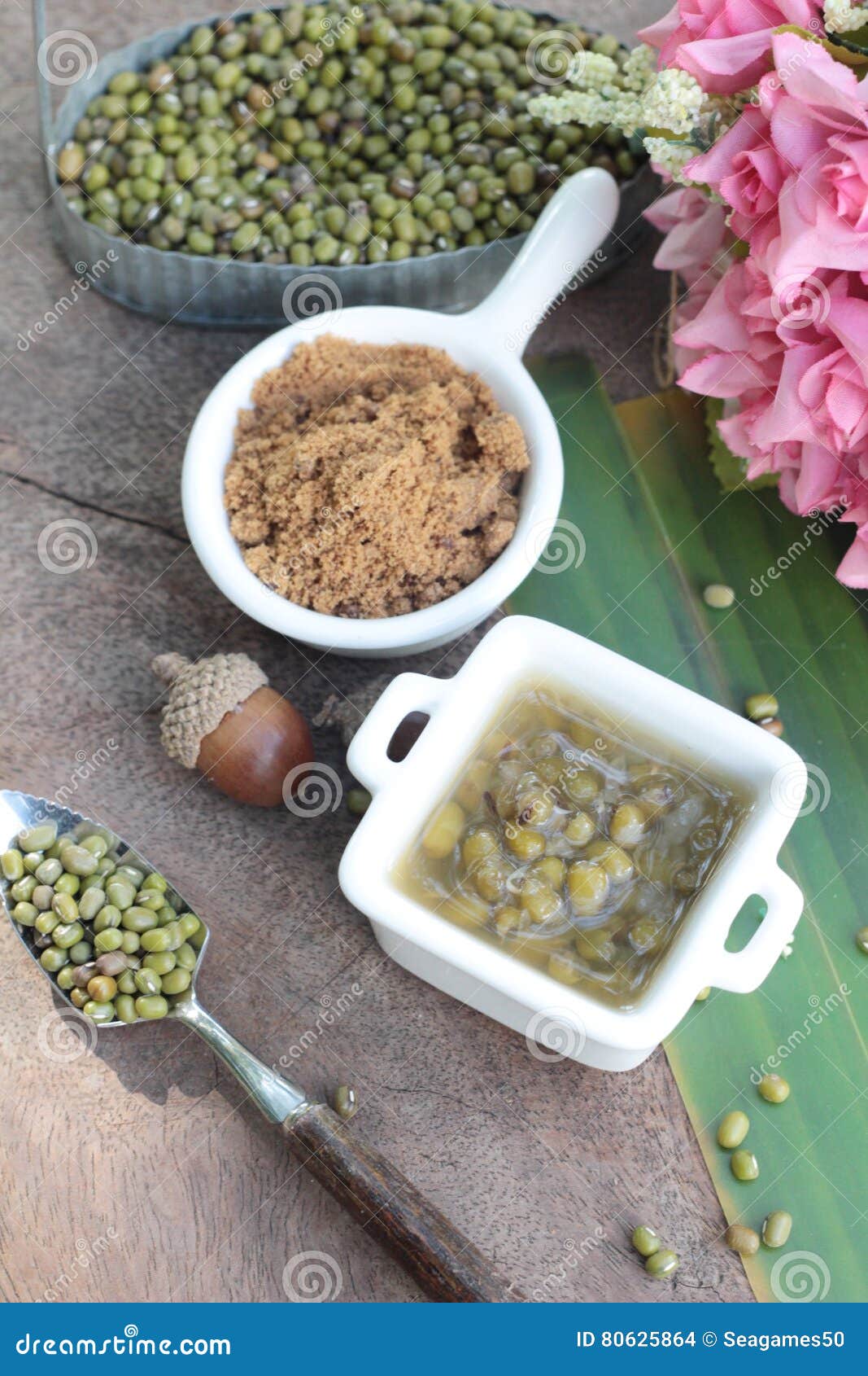 Boiled Green Bean in Syrup is Delicious. Stock Photo Image of asian
