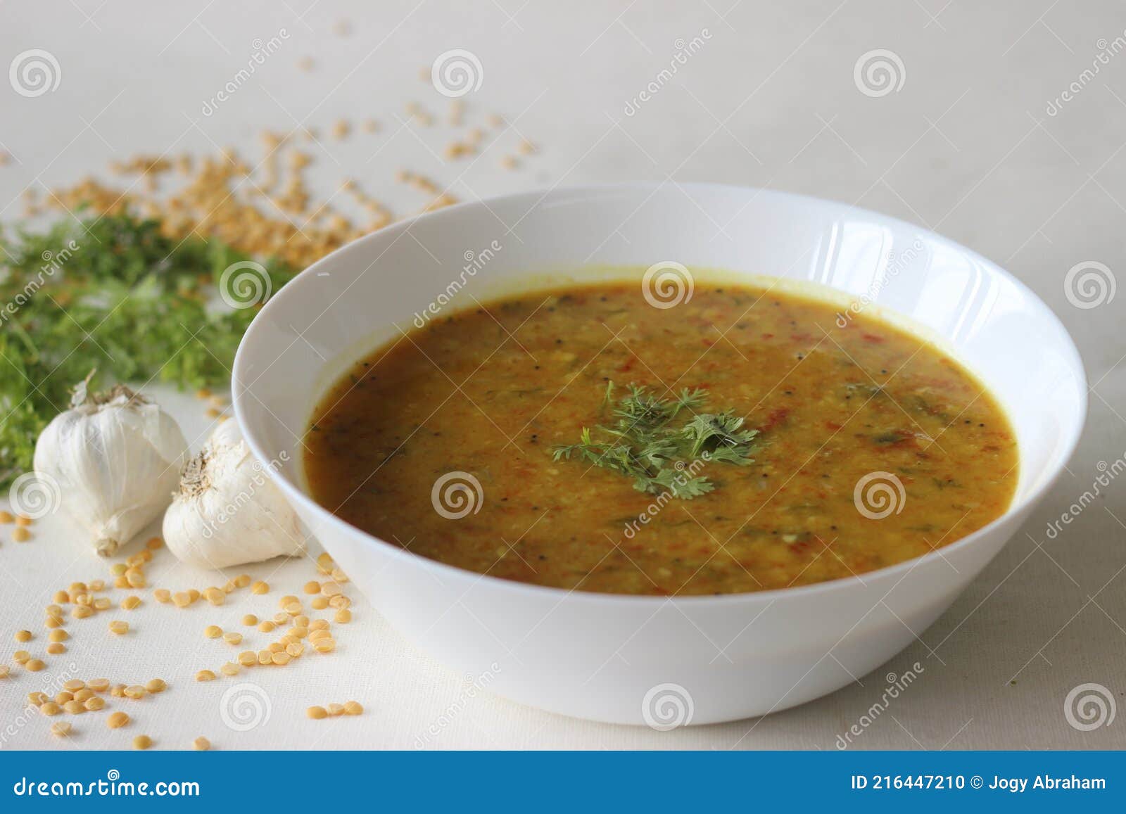 Boiled Lentils Tempered with Garlic and Spices. a Favourite Side Dish ...