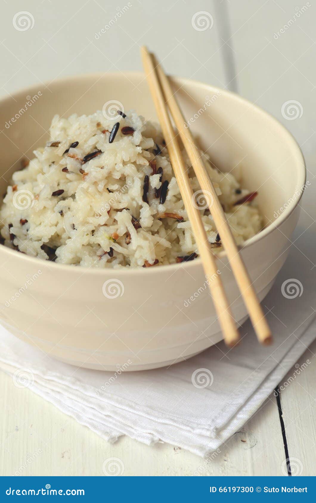 Boiled Mixed Rice stock photo. Image of food, carbohydrate 66197300