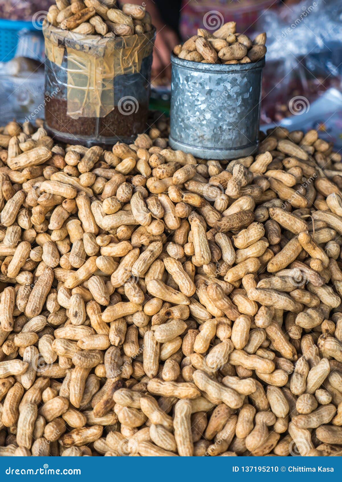 Boiled Peanuts in Local Market Stock Photo Image of seed, boiled