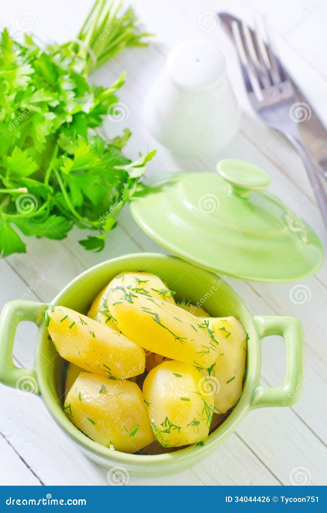 Boiled potato stock photo. Image of butter, shine, food 34044426