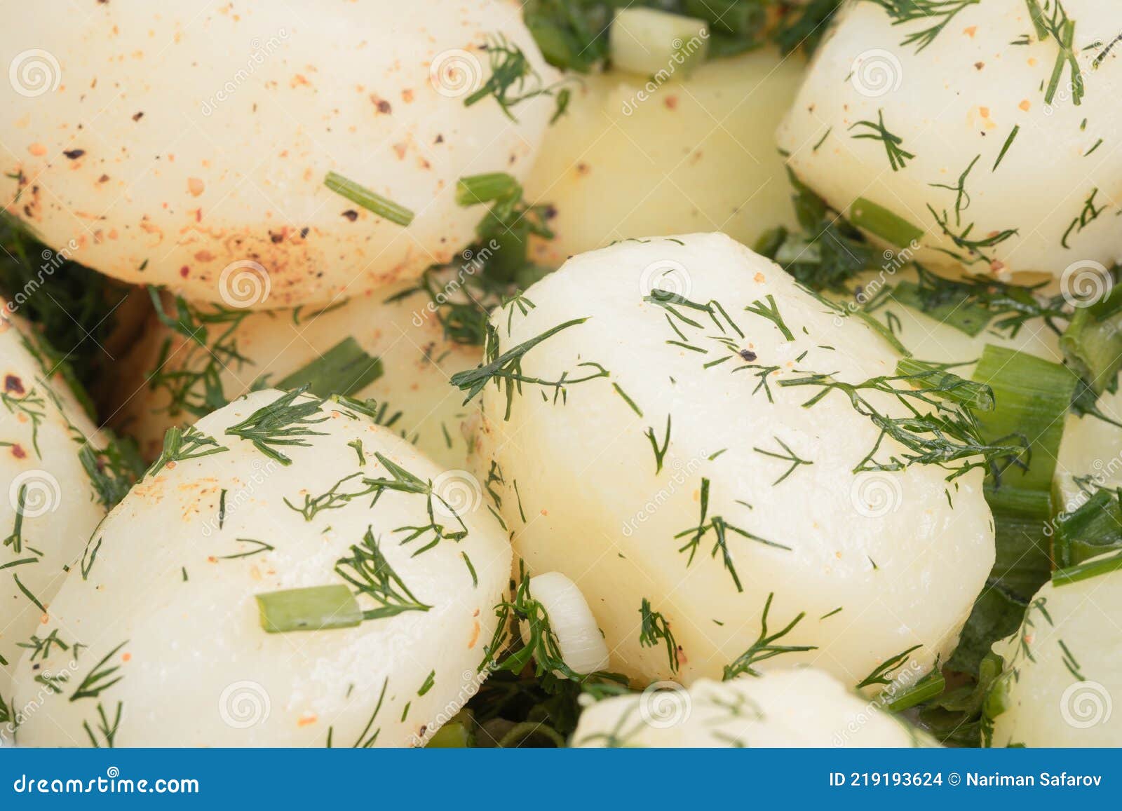 Boiled Potatoes with Herbs and Spices Stock Photo Image of cook