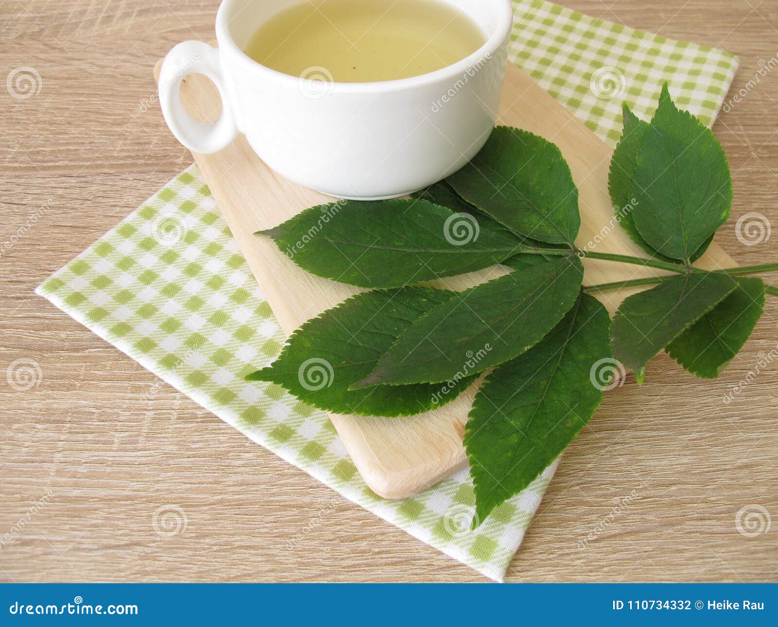 Boiled Tea with Elderberry Leaves Stock Photo Image of boiled
