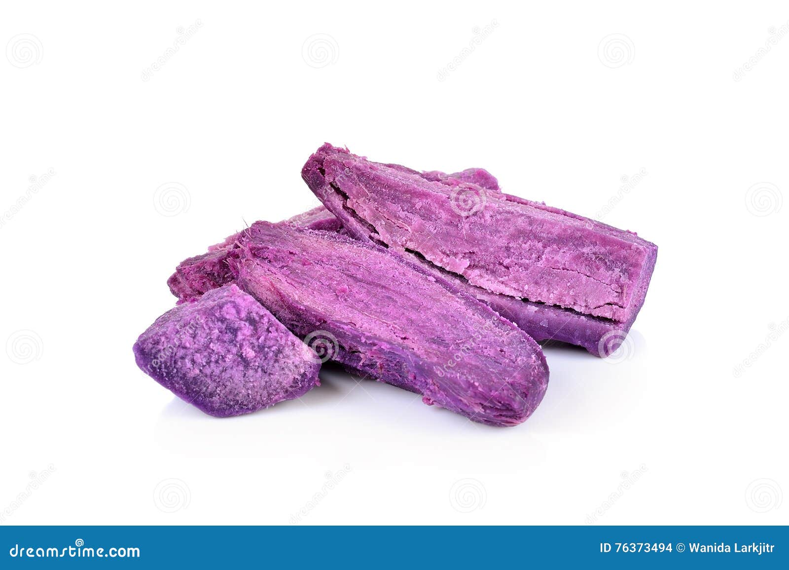 Boiled Yam on White Background Stock Photo Image of health