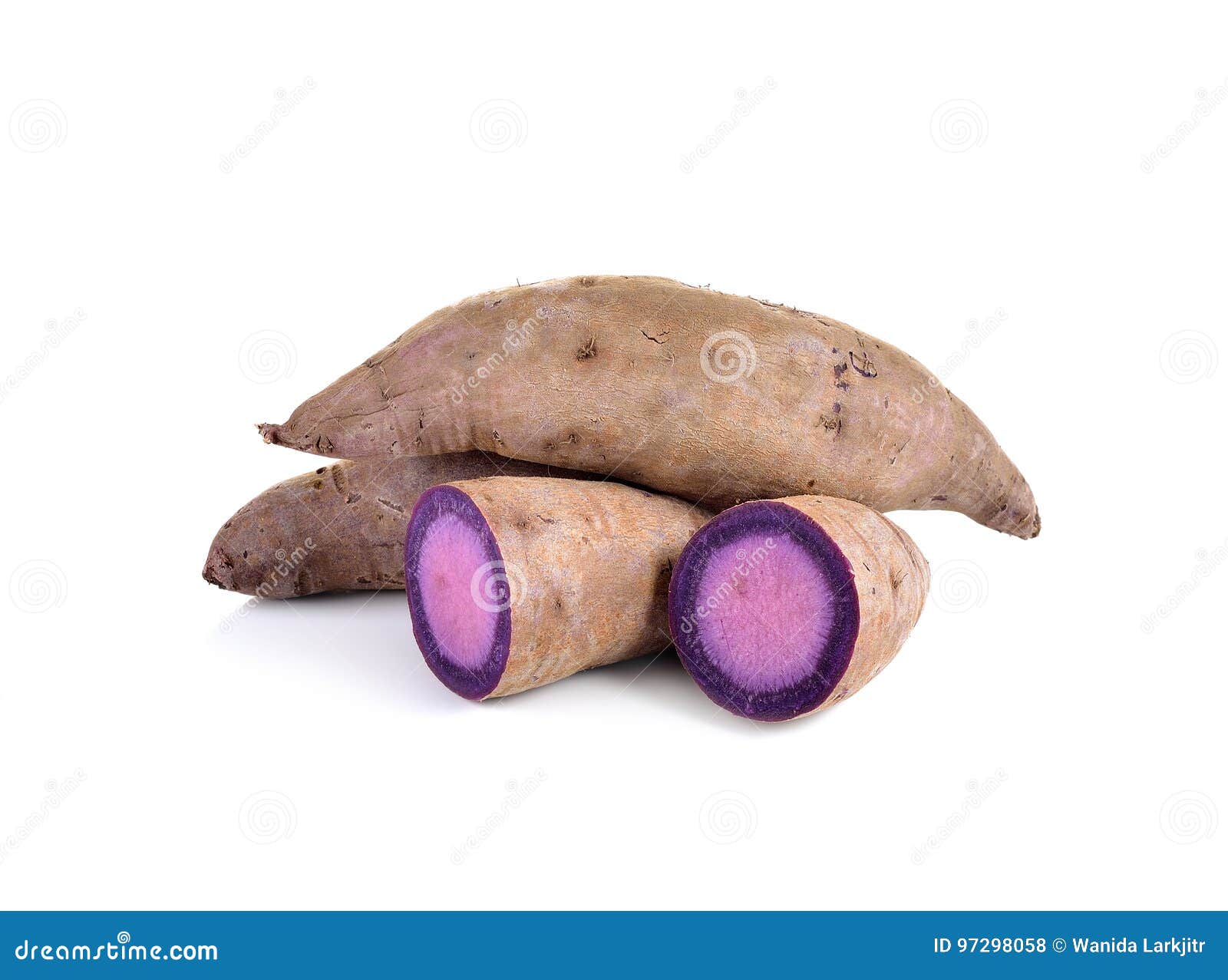 Boiled Yam on White Background Stock Photo Image of vegetarian