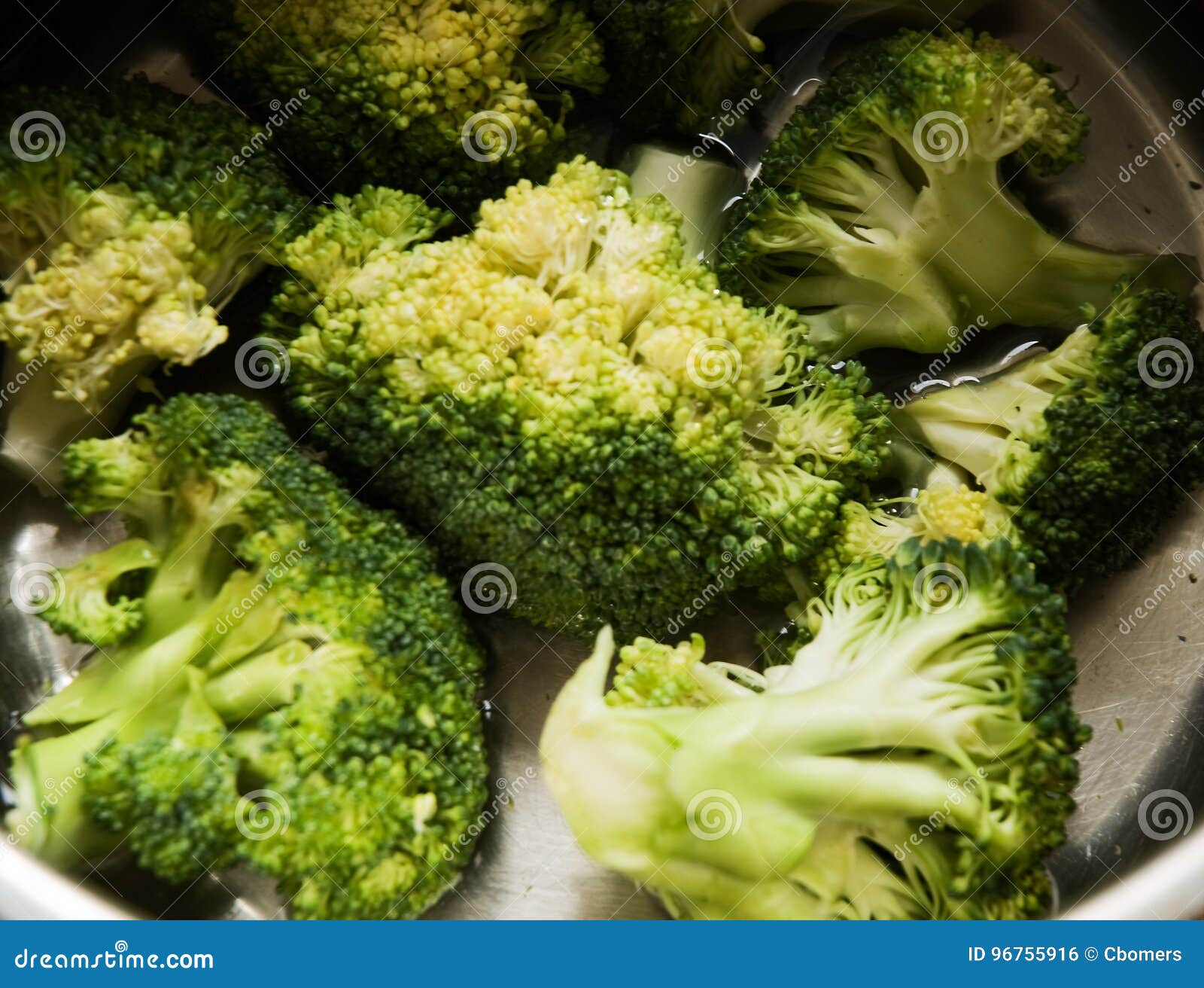 Boiling broccoli stock photo. Image of diet, dinner, cooked 96755916