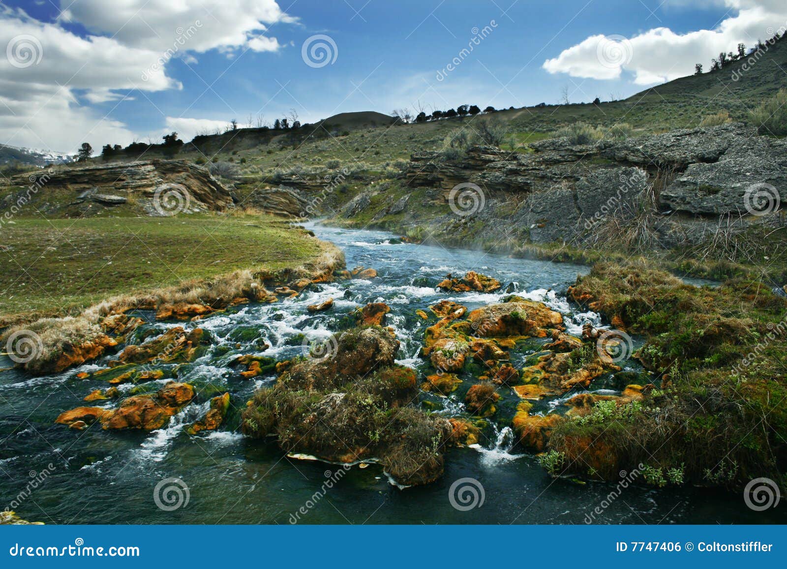 The Boiling River stock photo. Image of boiling, steam 7747406