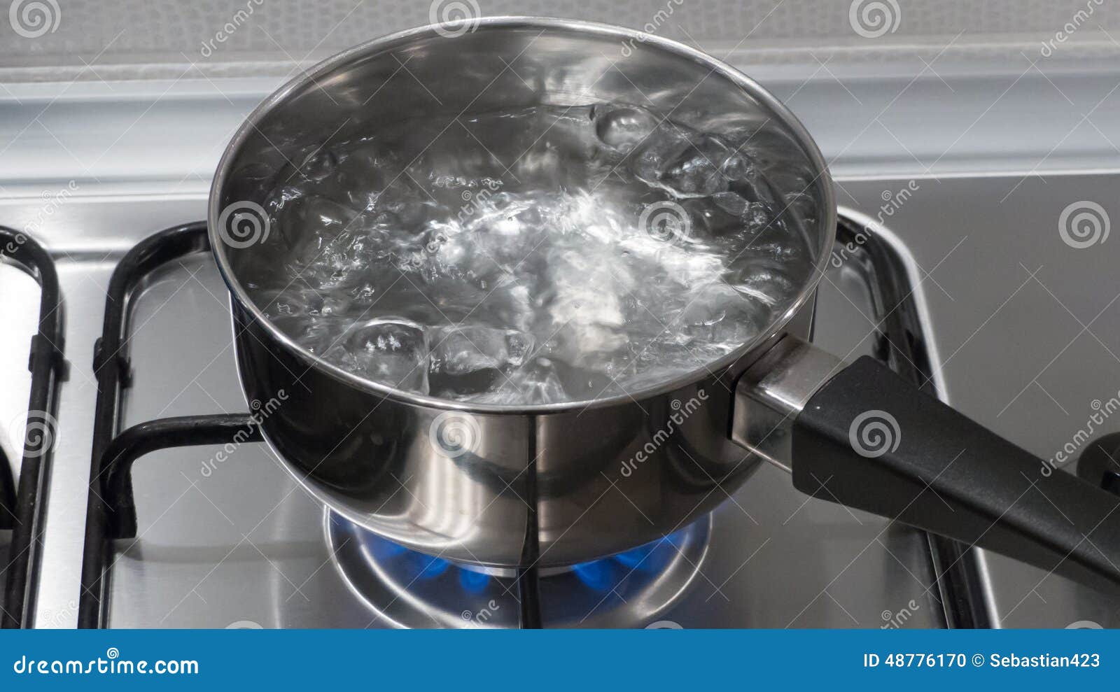 Pot Boiling Water On Image & Photo (Free Trial)