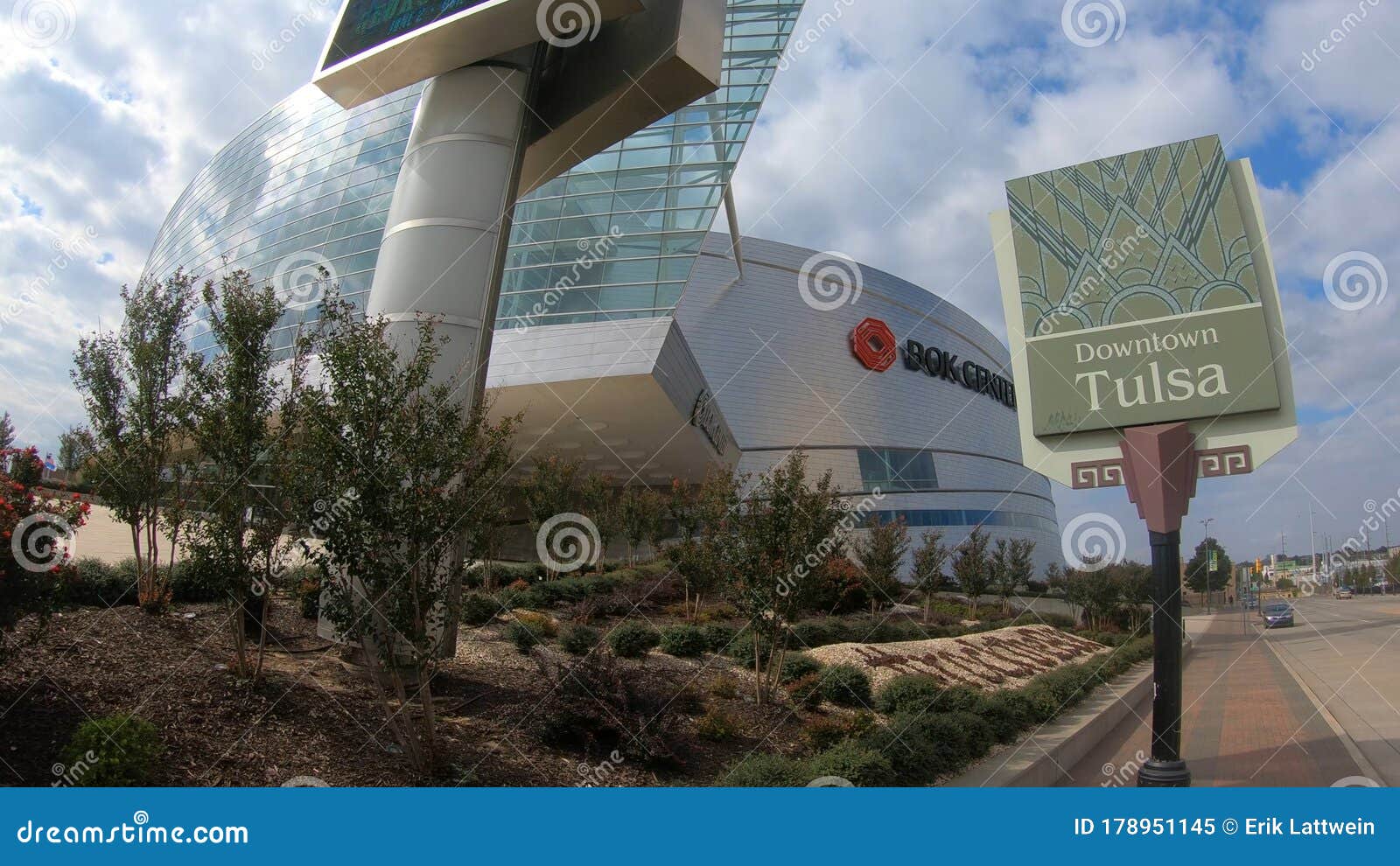 Bok Center in Tulsa Downtown Wide Angle View TULSAOKLAHOMA