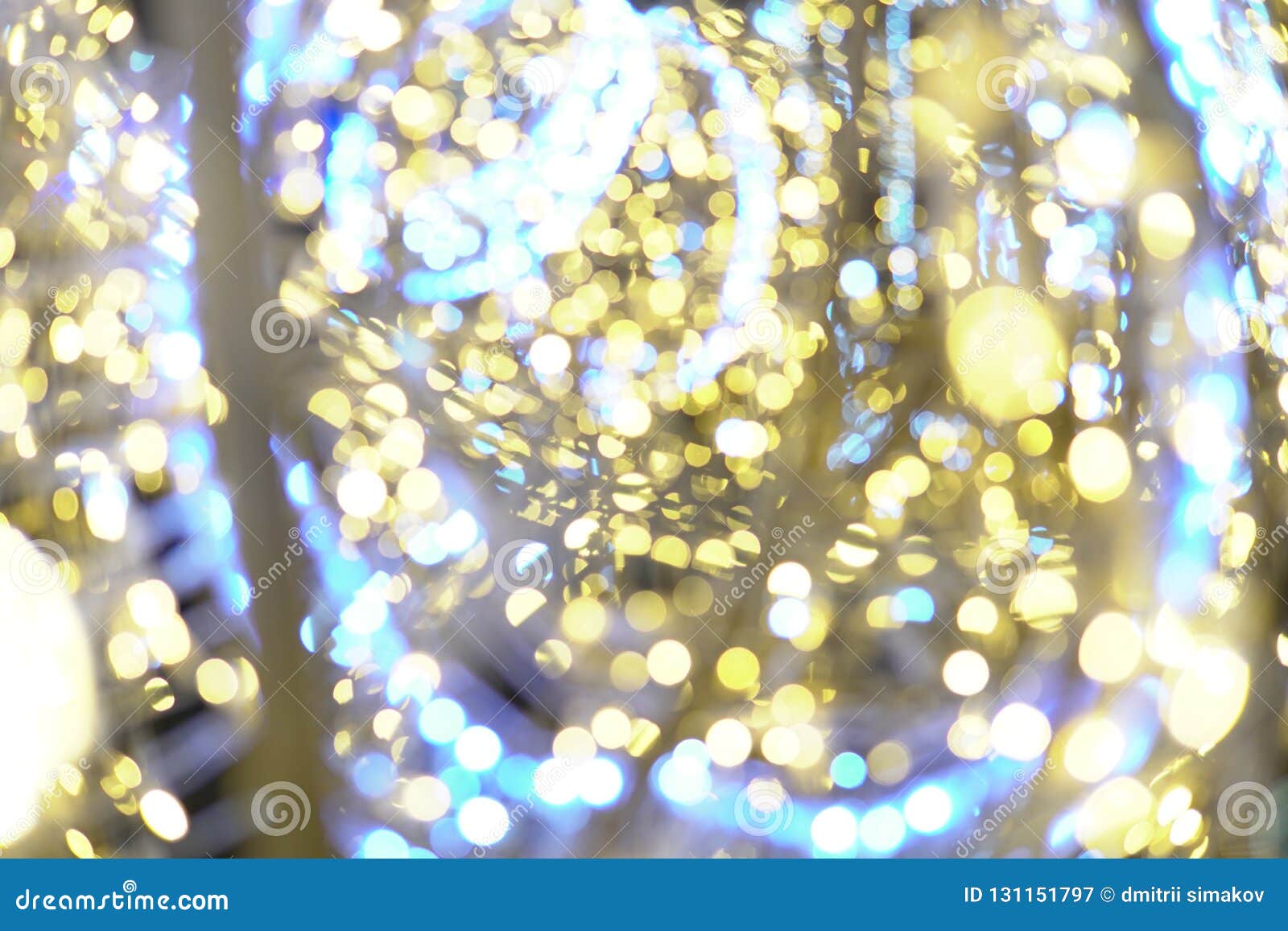 Bokeh of Christmas Holidays Christmas Garlands Winter Stock Image ...