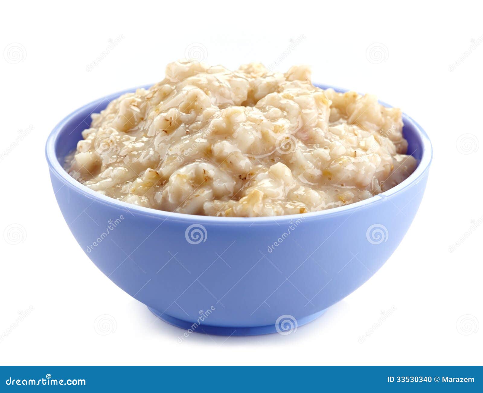 Bol de gruau d'avoine photo stock. Image du avoine, oatmeal 33530340