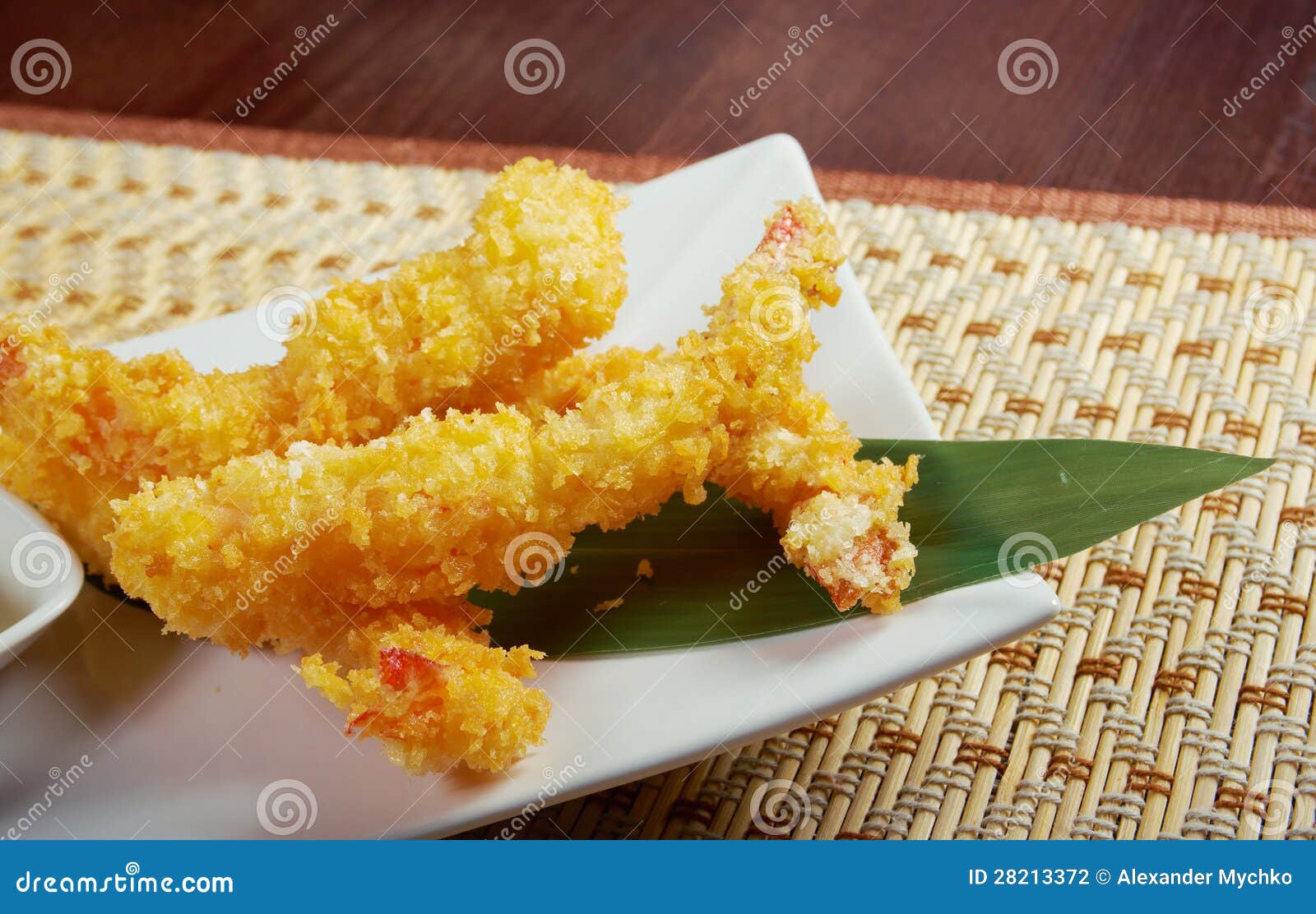 Bol De Tempura D'Ebi De Crevette Rose Photo stock Image du dîner