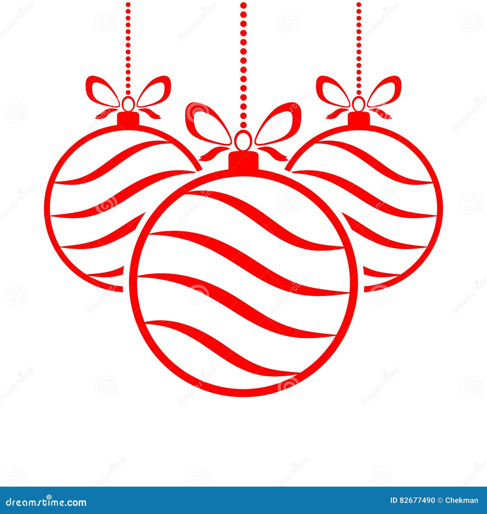 Bola Colgante De La Navidad Ilustración Vector Stock de ilustración - Ilustración de festivo, muestra: 82677490