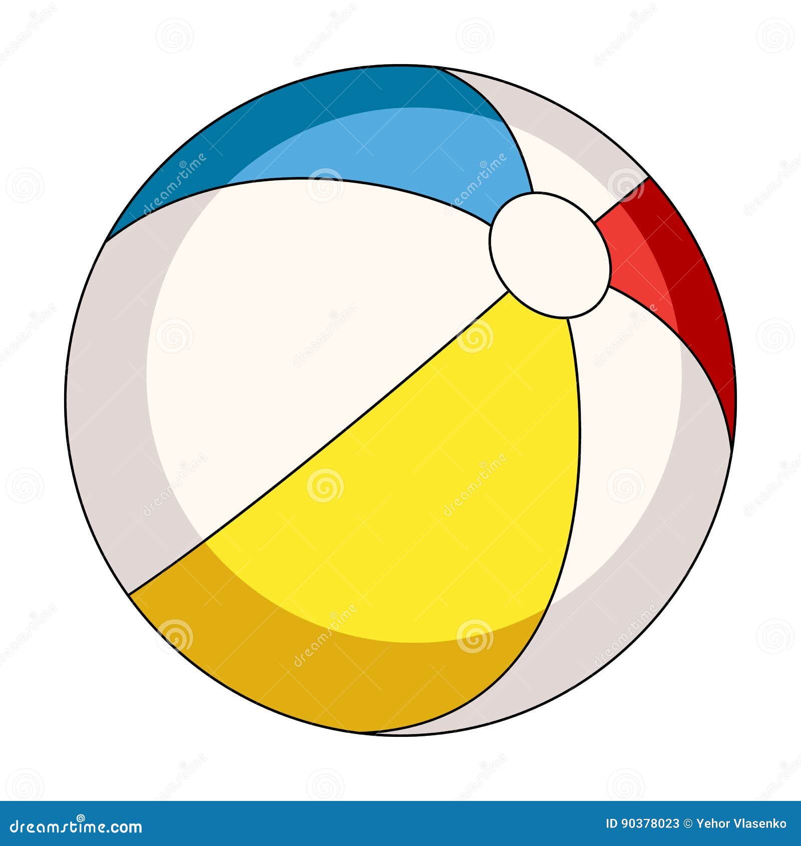 Ícone de desenho de bolas coloridas para ilustração em vetor de