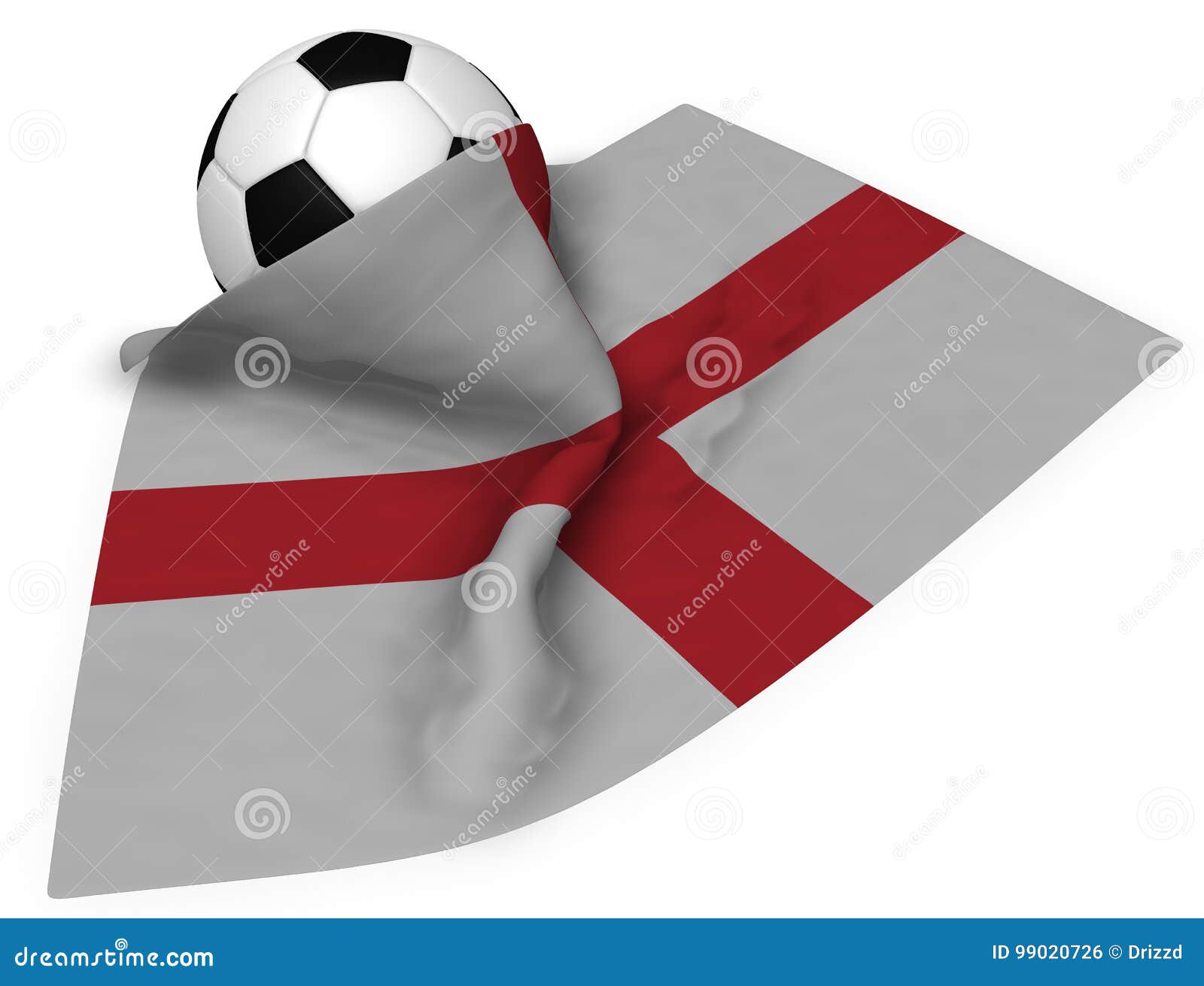 Bola De Futebol E Bandeira De Inglaterra Ilustracao Stock Ilustracao De Ingles Jogo 99020726