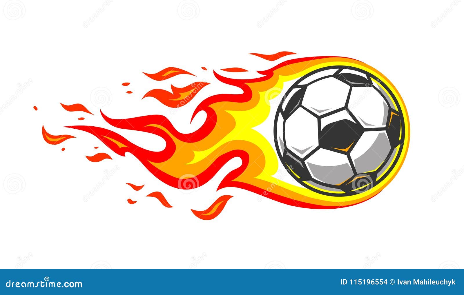 Jogo americano de futebol Fire Ice com bola esportiva de fogo e