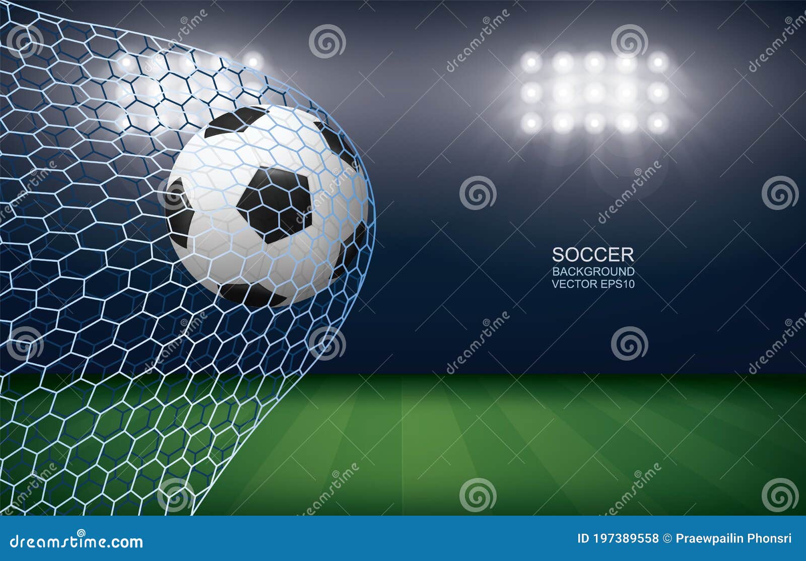 bola de futebol no gol com rede 10135744 PNG