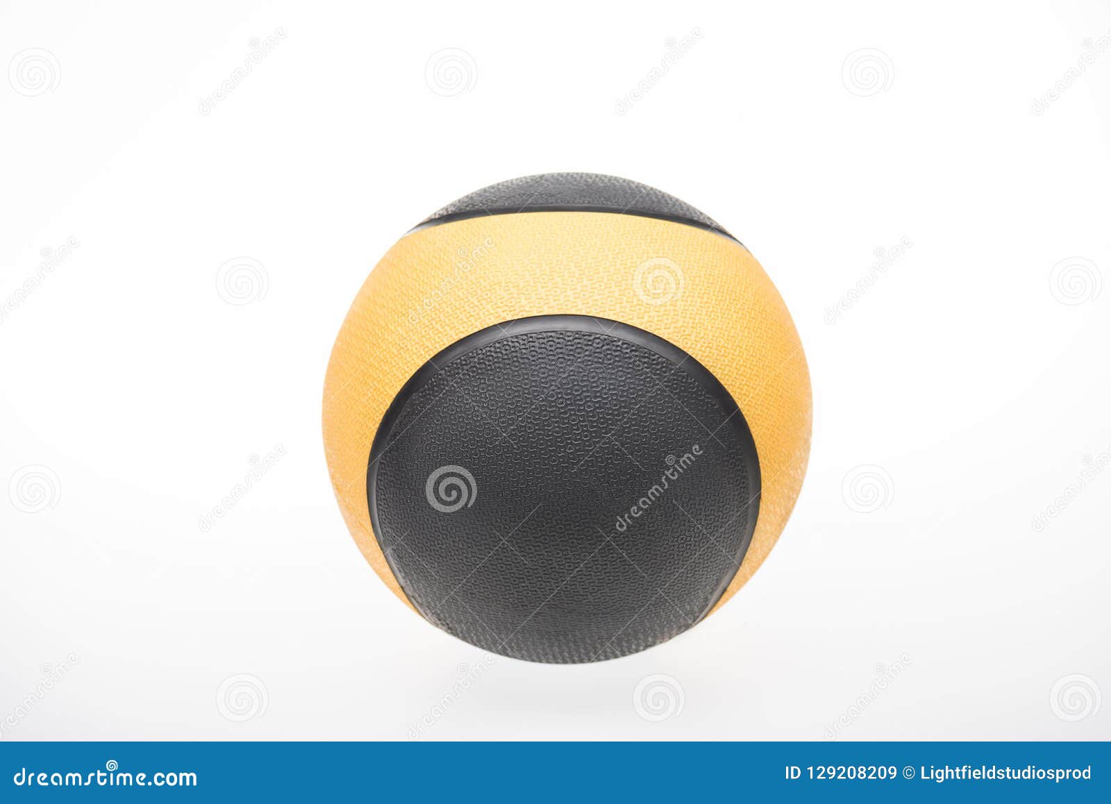 Bola Preta E Amarela Dos Esportes Imagem de Stock - Imagem de