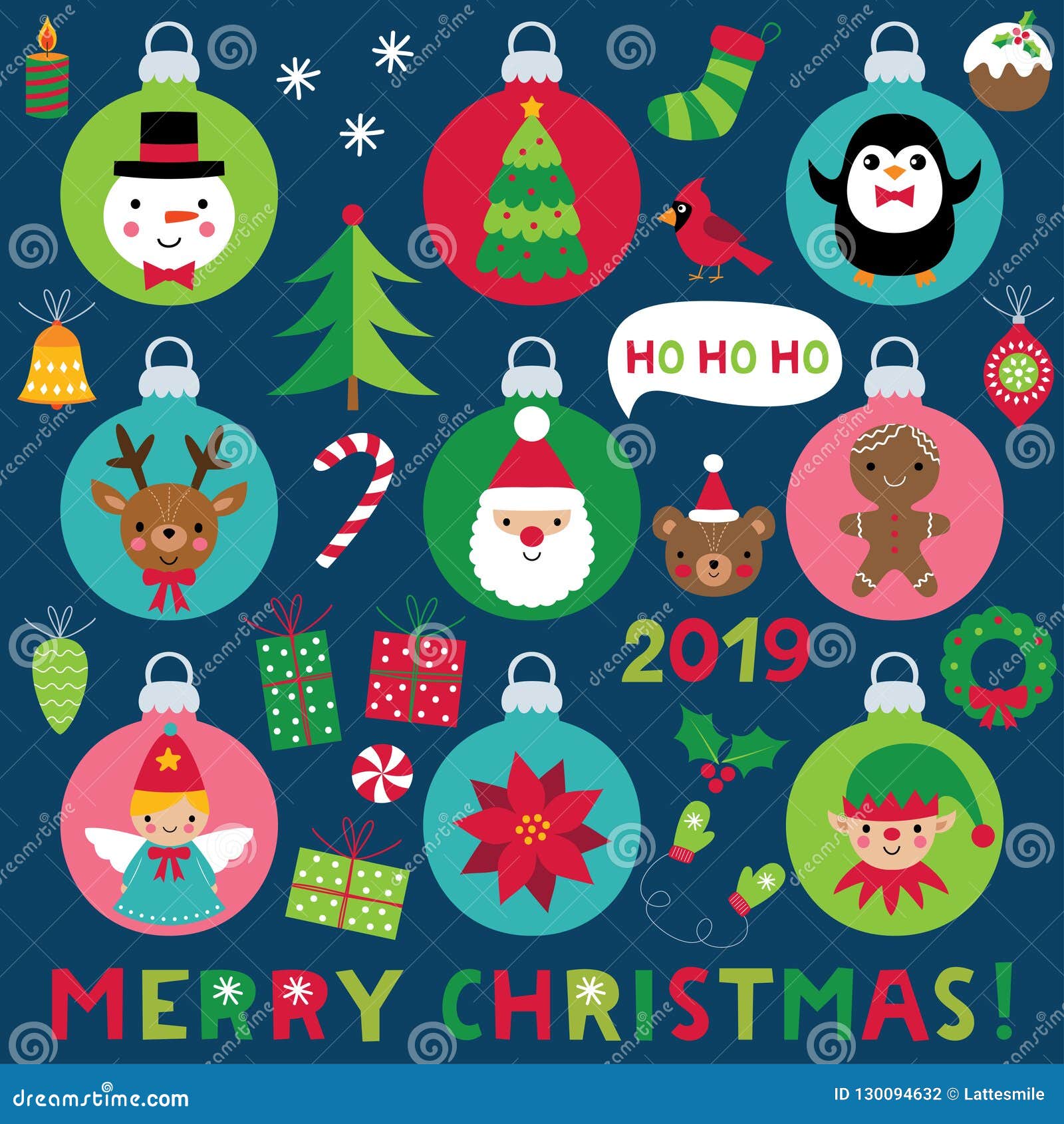 Bolas De La Navidad Con Los Personajes De Dibujos Animados Y El Sistema De La Decoración Ilustración del Vector - Ilustración de pegatina, elemento: 130094632 Bolas De La Navidad Con Los Personajes De Dibujos Animados Y El Sistema De La Decoración Ilustración del Vector - Ilustración de pegatina, elemento: 130094632