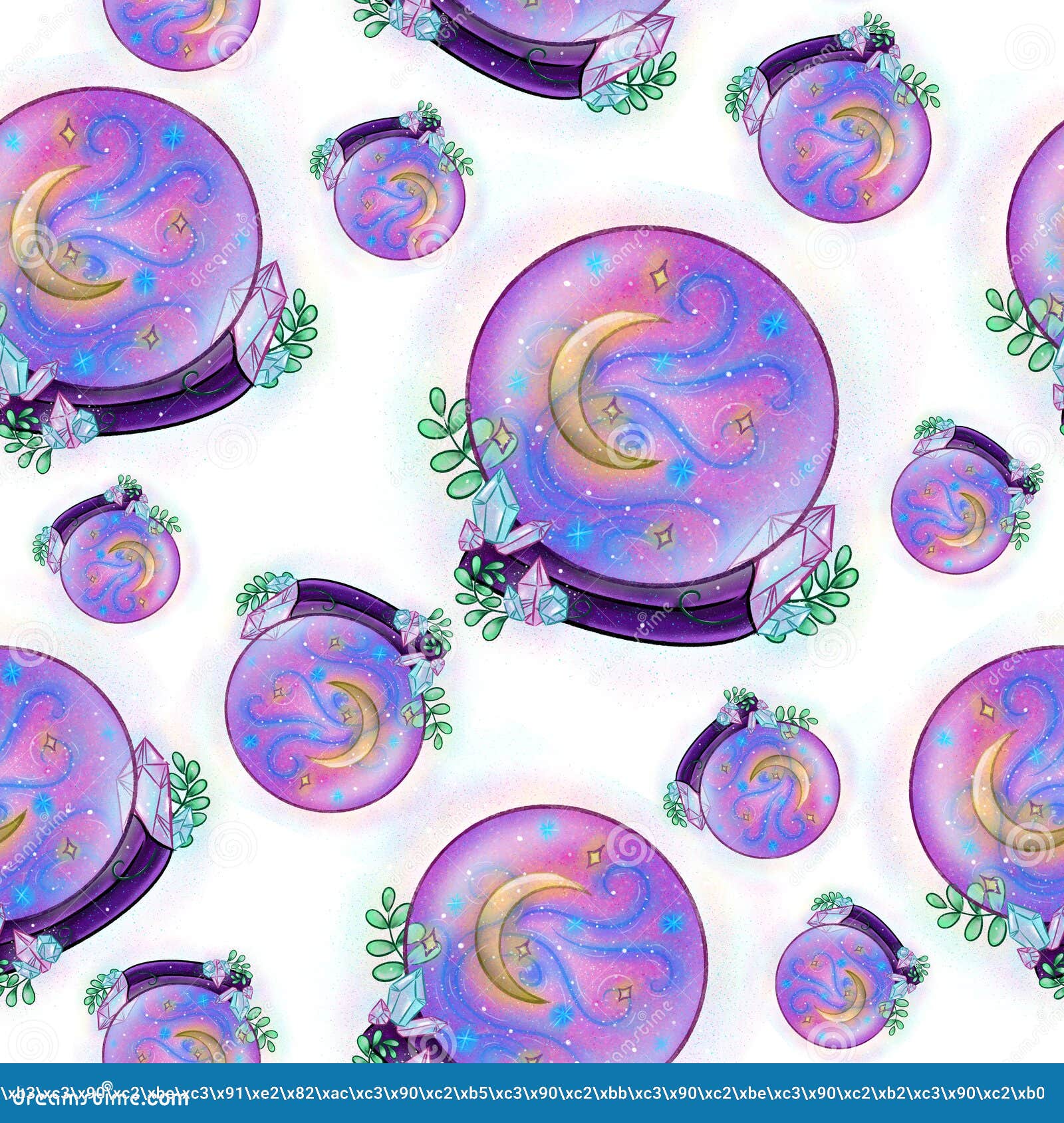 Bolas de cristal mágicas esferas de energia de fantasia com efeito