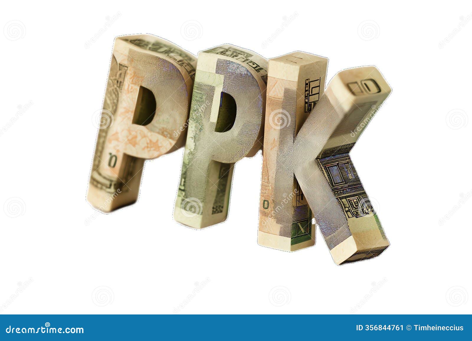 bold currency letters displaying ppk, ideal for financial 