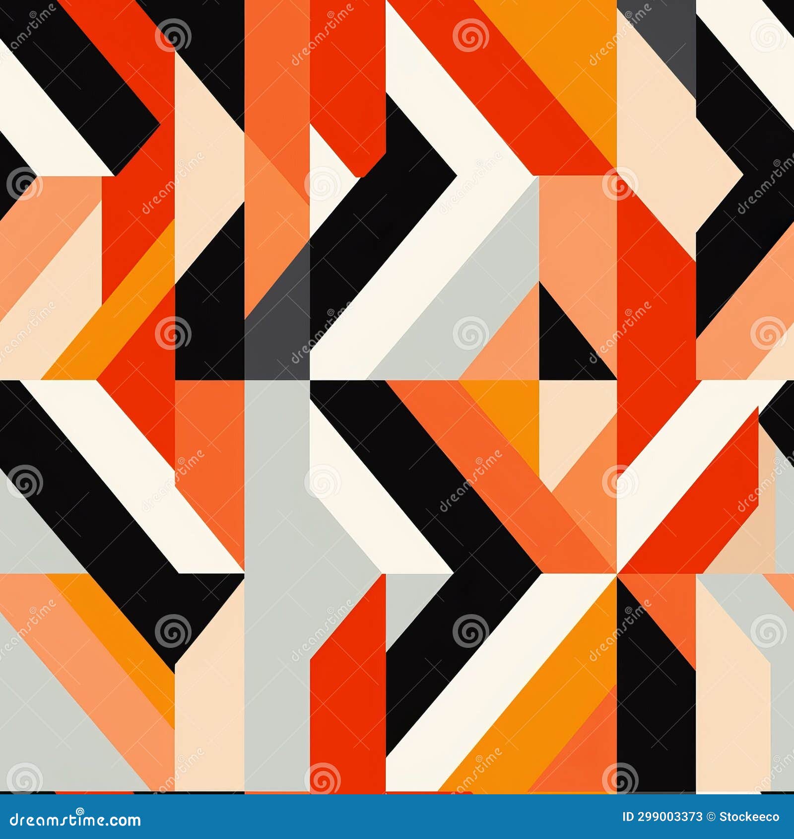 bold geometric pattern with de stijl influence