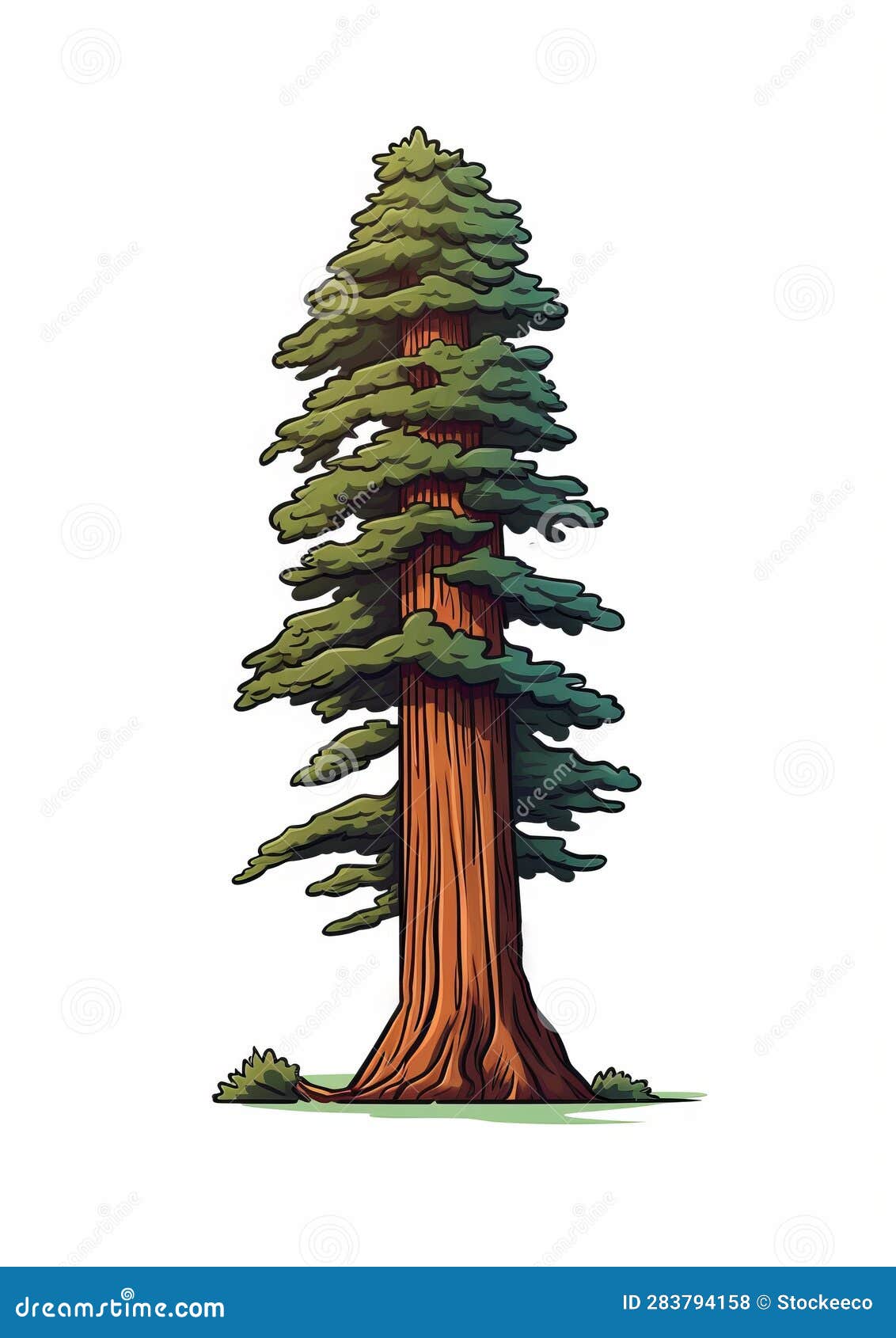 Bold Tree Silhouette Vector Design Stock Photo | CartoonDealer.com