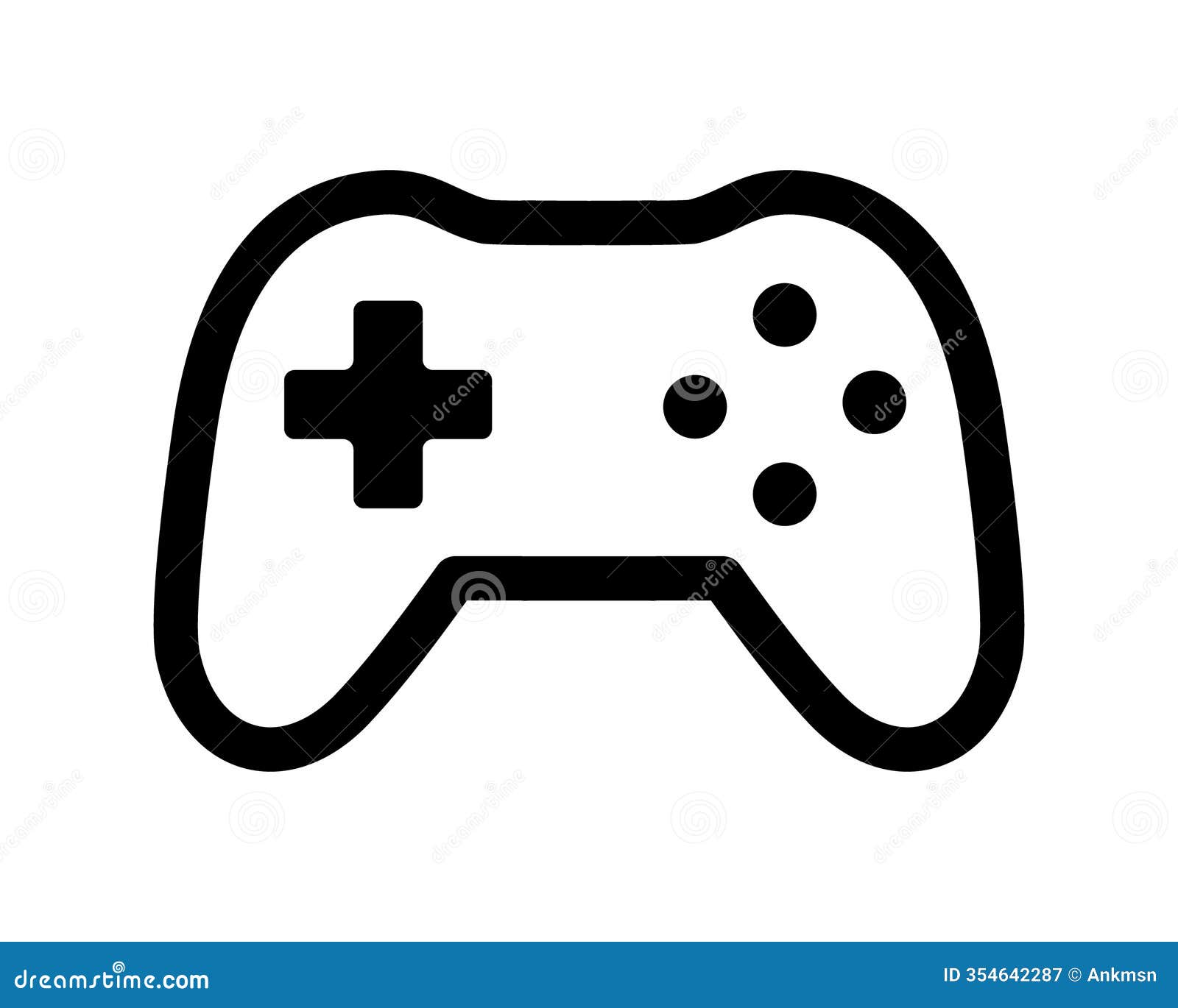 bold, minimalist gamepad icon. perfect for app , websites, or gamingrelated projects. clean lines, high contrast, easily