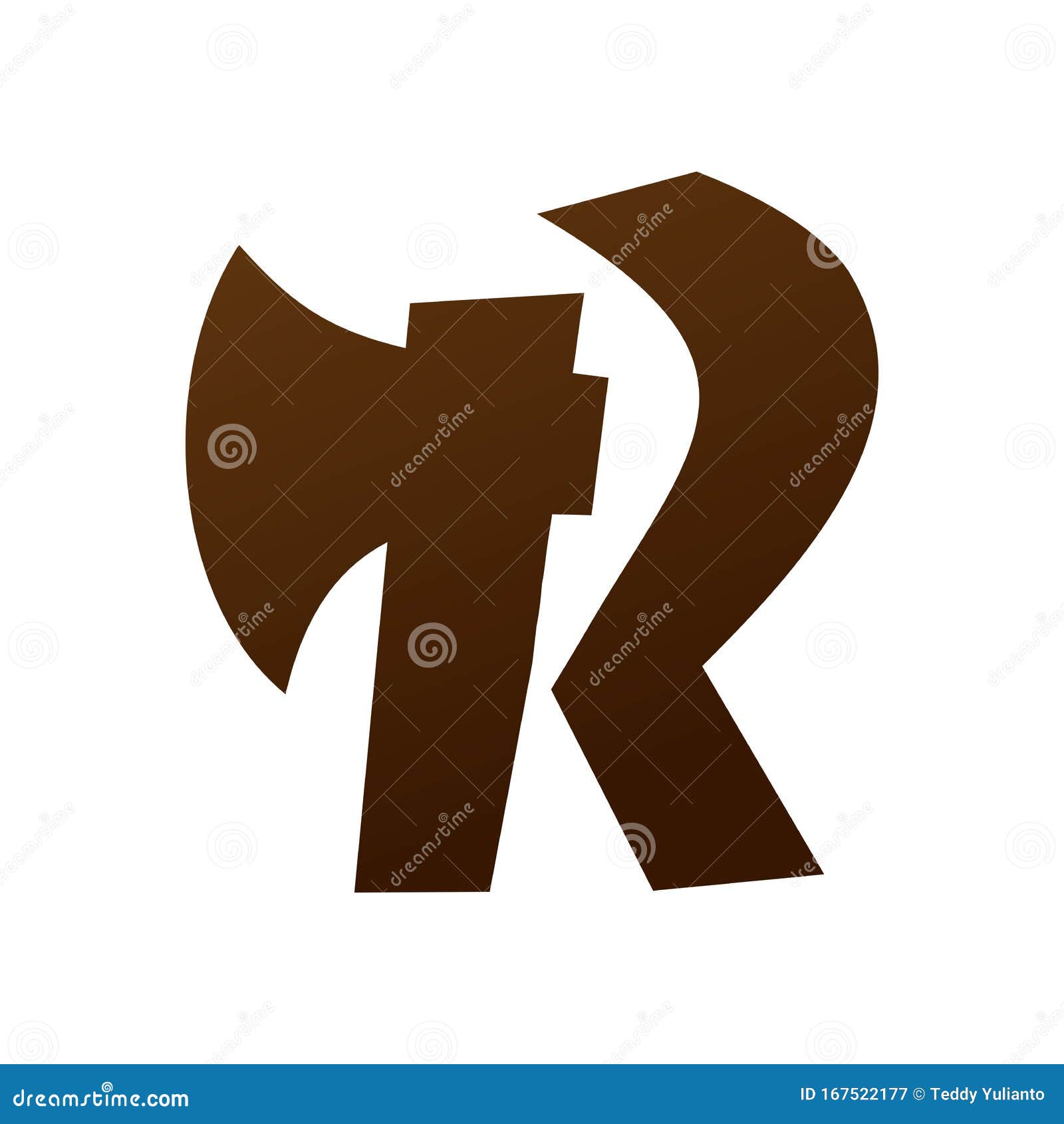bold and strong logo  initial r ax