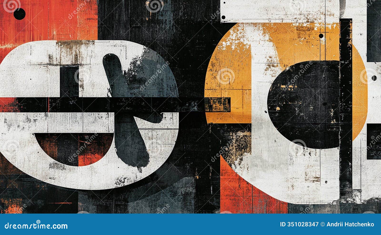 a bold typographic  using modern fonts and layered textures.