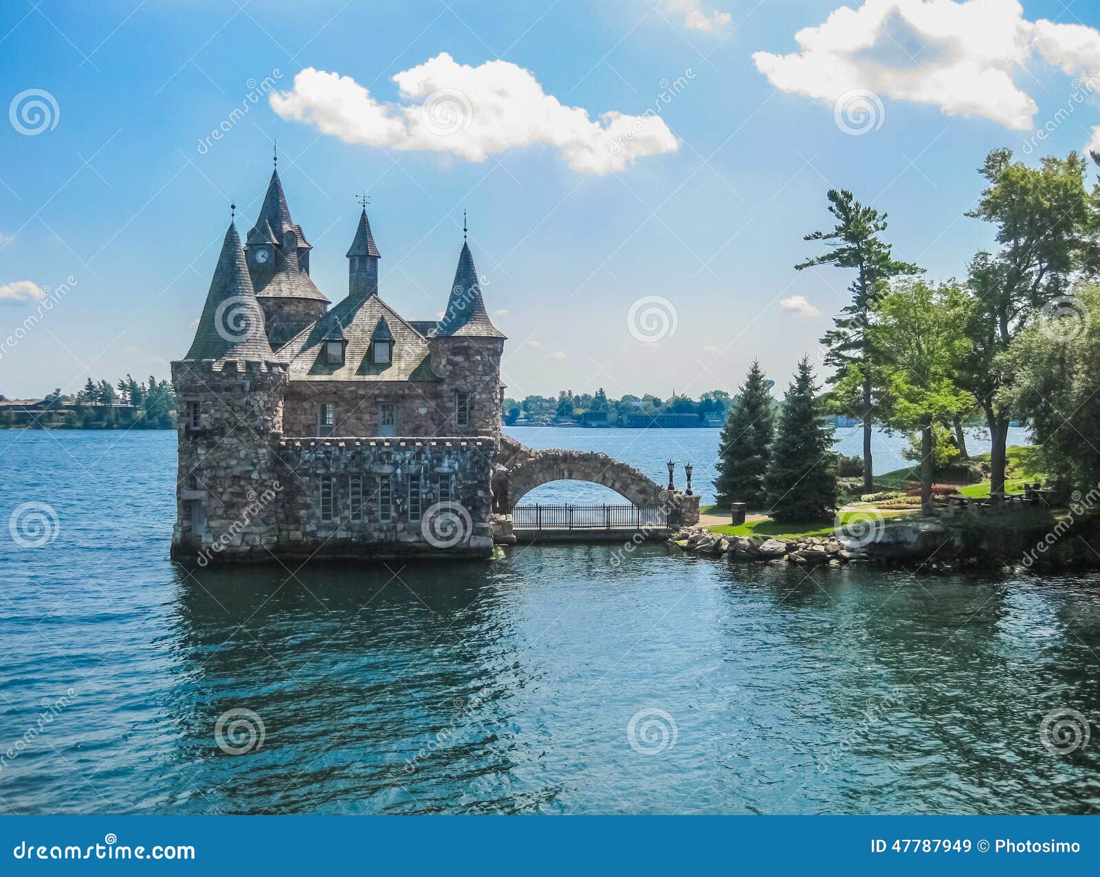 Boldt Castle, St Lawrence River, USACanada Stock Image Image of lake