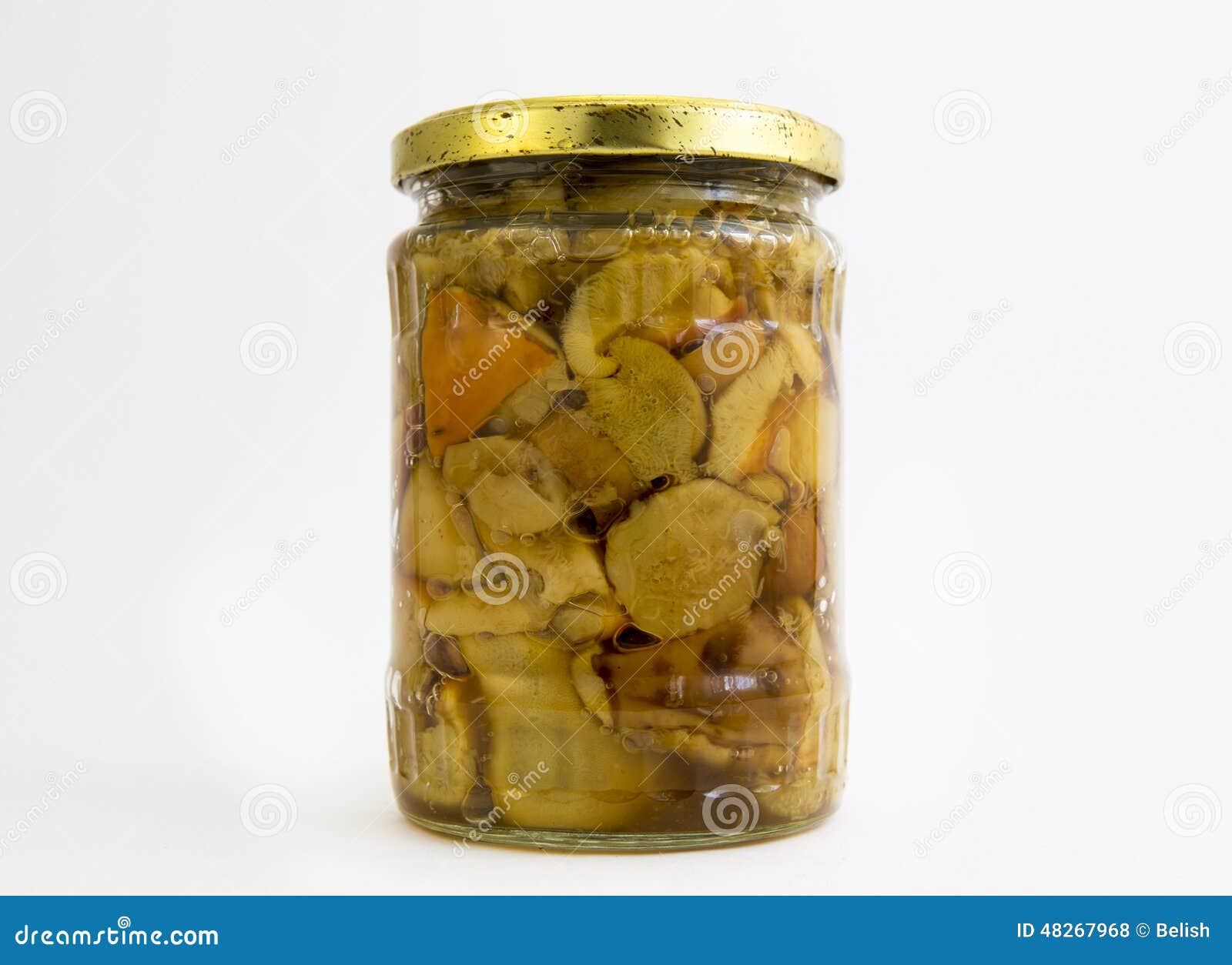Boletus mushrooms jar stock photo. Image of preserved 48267968