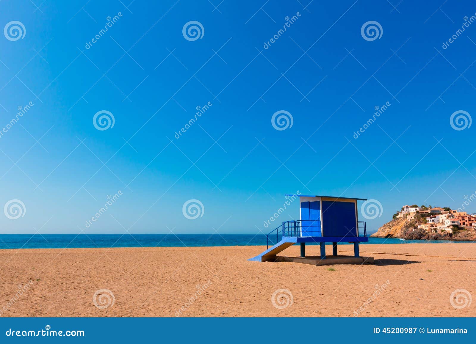 bolnuevo beach in mazarron murcia at spain