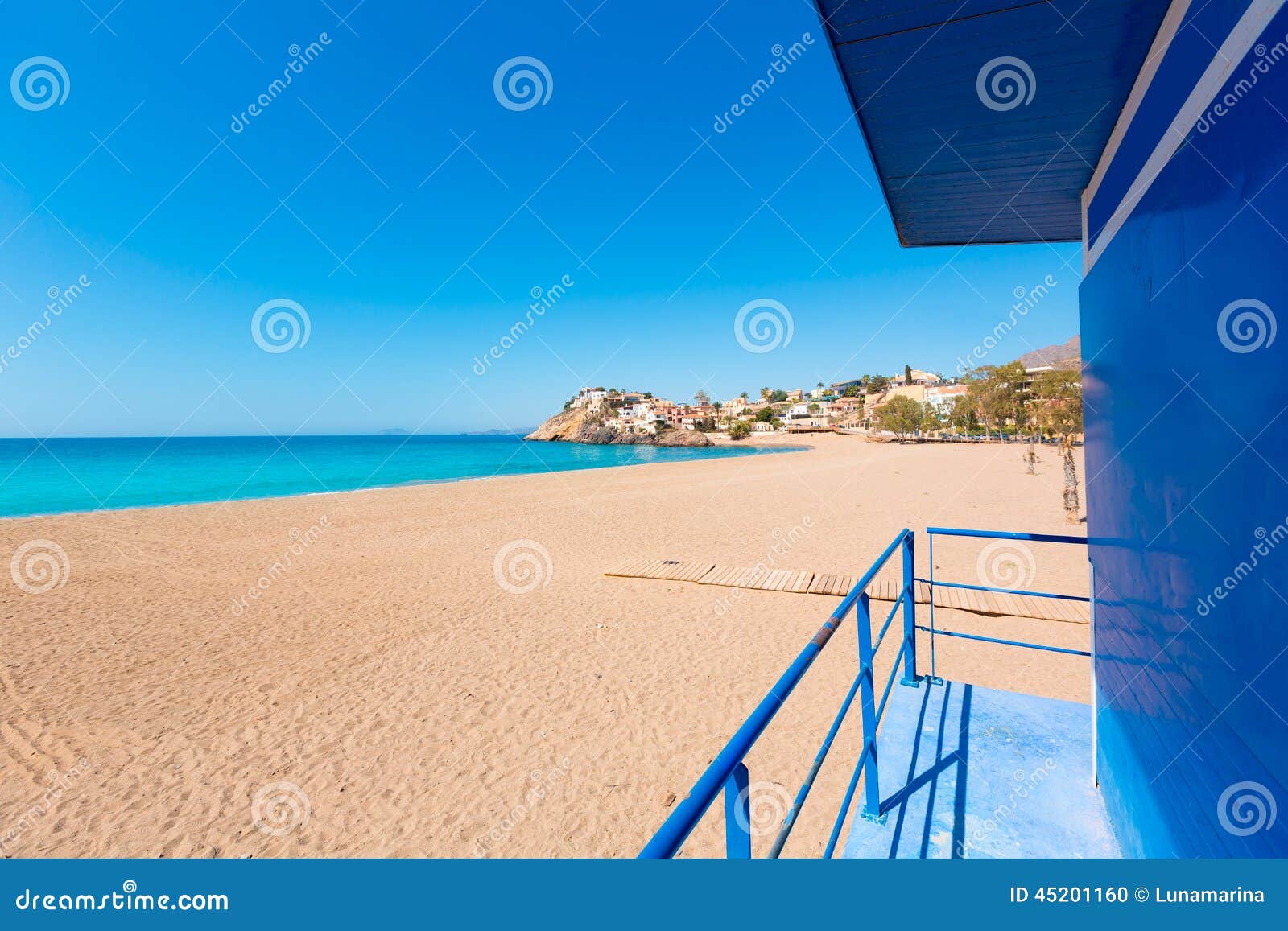 bolnuevo beach in mazarron murcia at spain