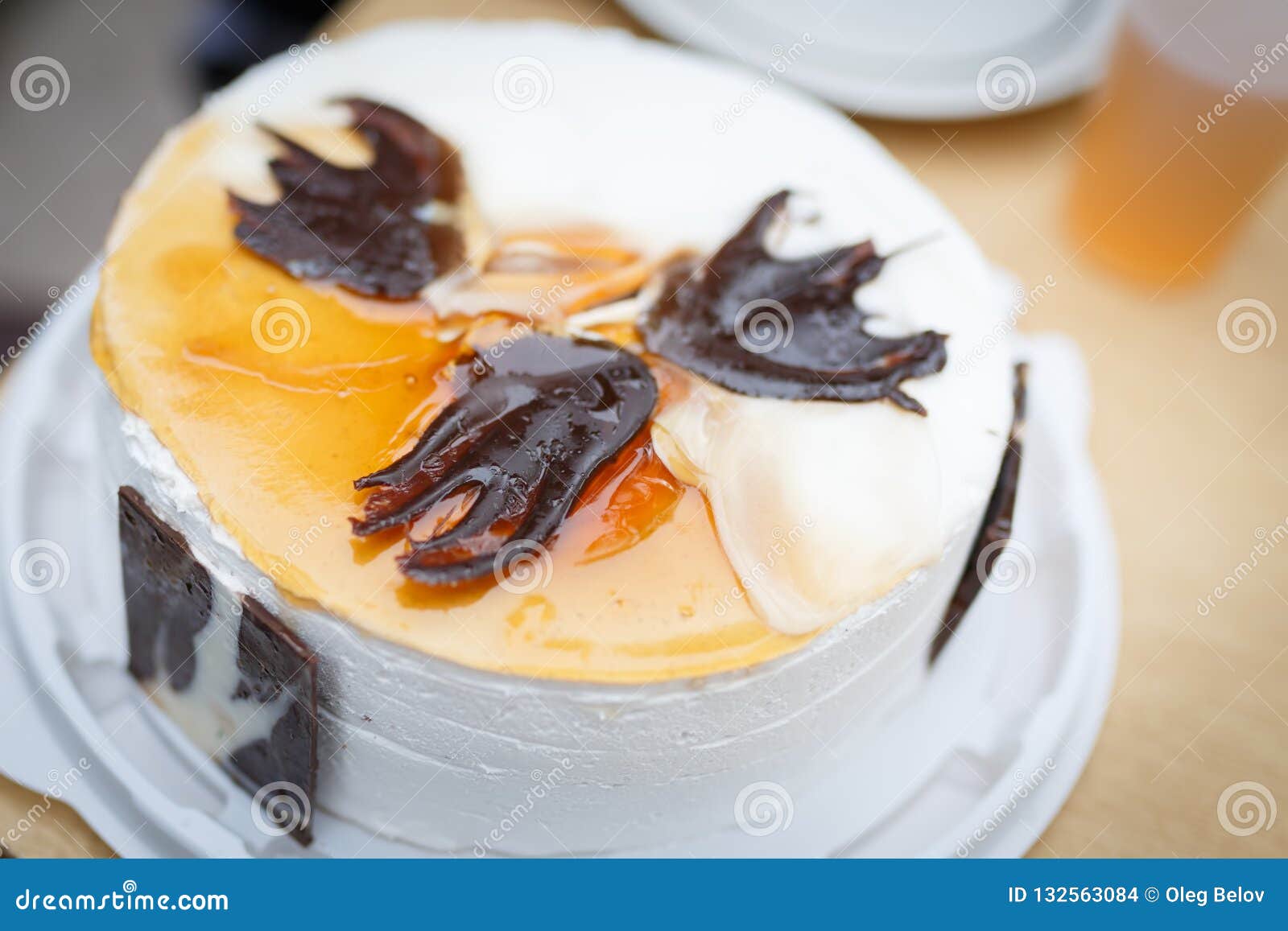 Bolo De Chocolate Em Forma De Teclado Com Rato Imagem de Stock